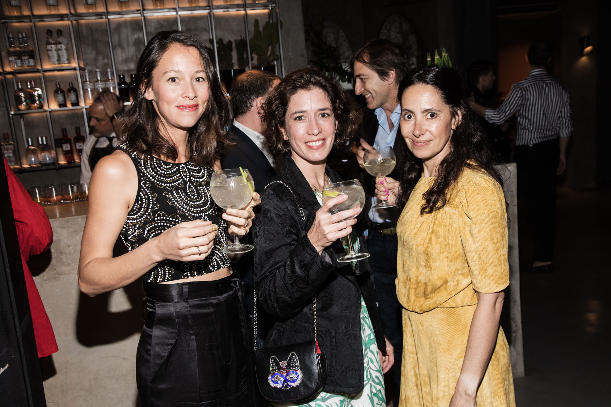 Teodelina Escalante, Florinda Perkins y Lulu Nofal