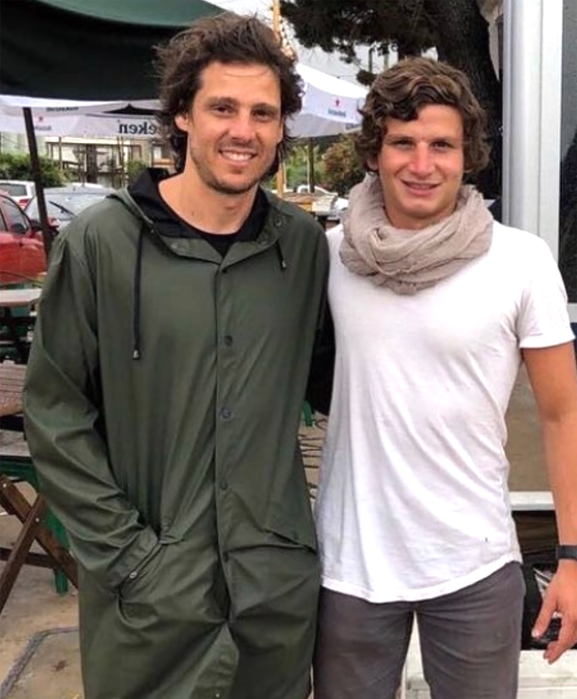 El ex tenista Gastón Gaudio en el local de La Barra