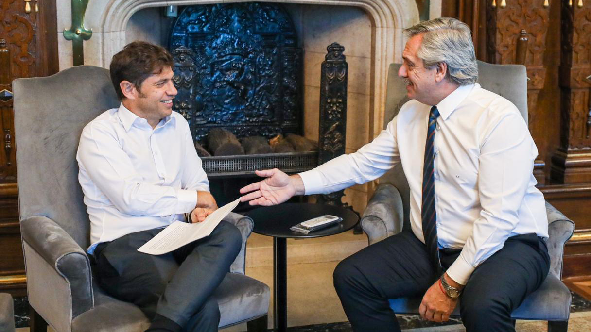 Alberto Fernández y Axel Kicillof tienen buena relación, al margen de ciertas diferencias sobre la negociación de la deuda provincial y los supuestos presos políticos