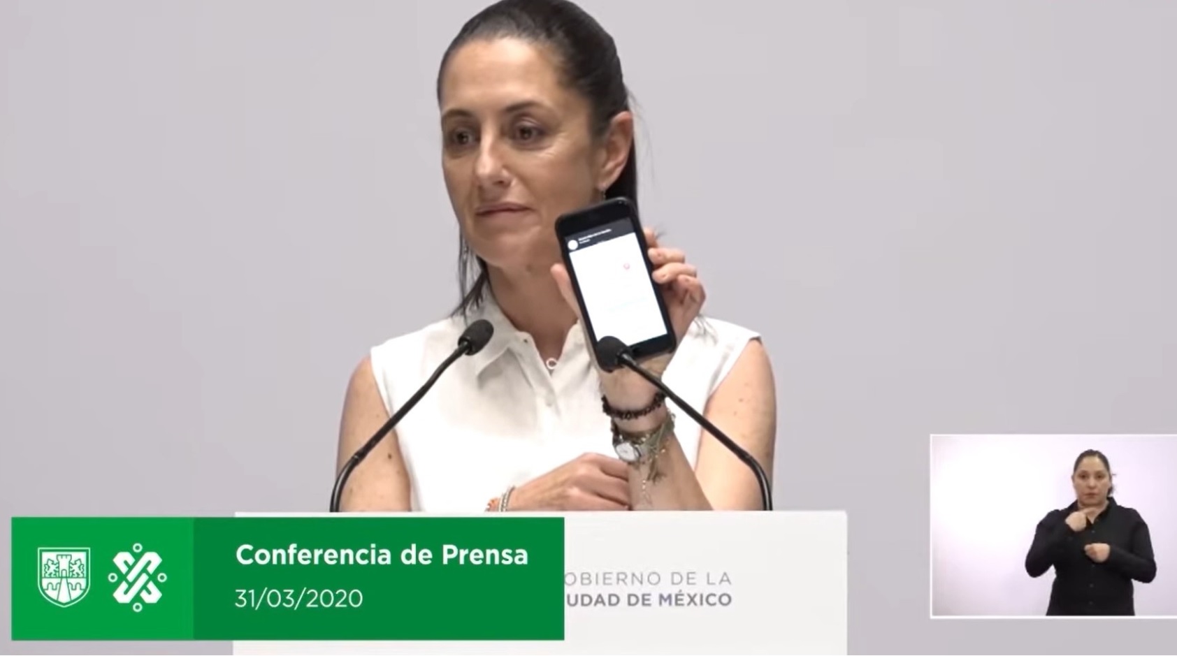 La jefa de gobierno donará un total de 156,728 pesos mexicanos (Foto: captura de pantalla)