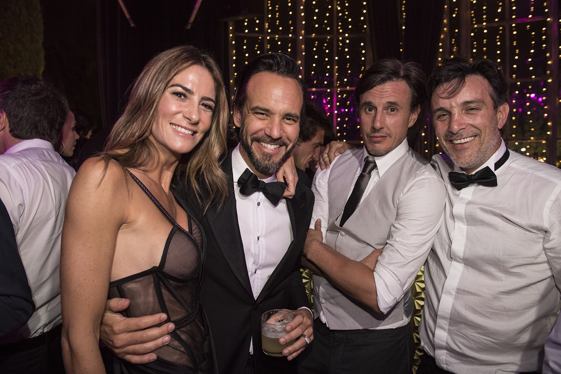 Puli Demaria, una de las grandes amigas de Pampita, en la fiesta junto a García Moritán