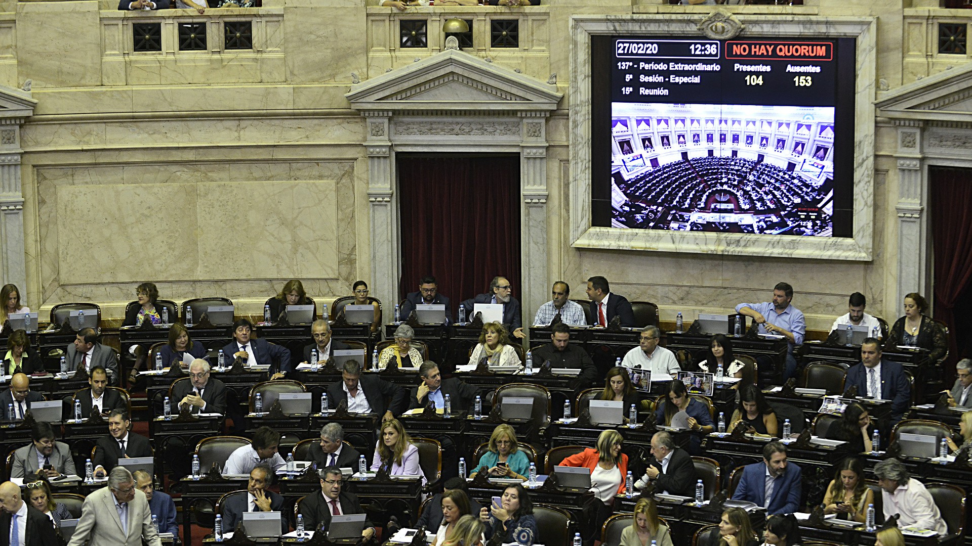 Los diputados nacionales del Frente de Todos