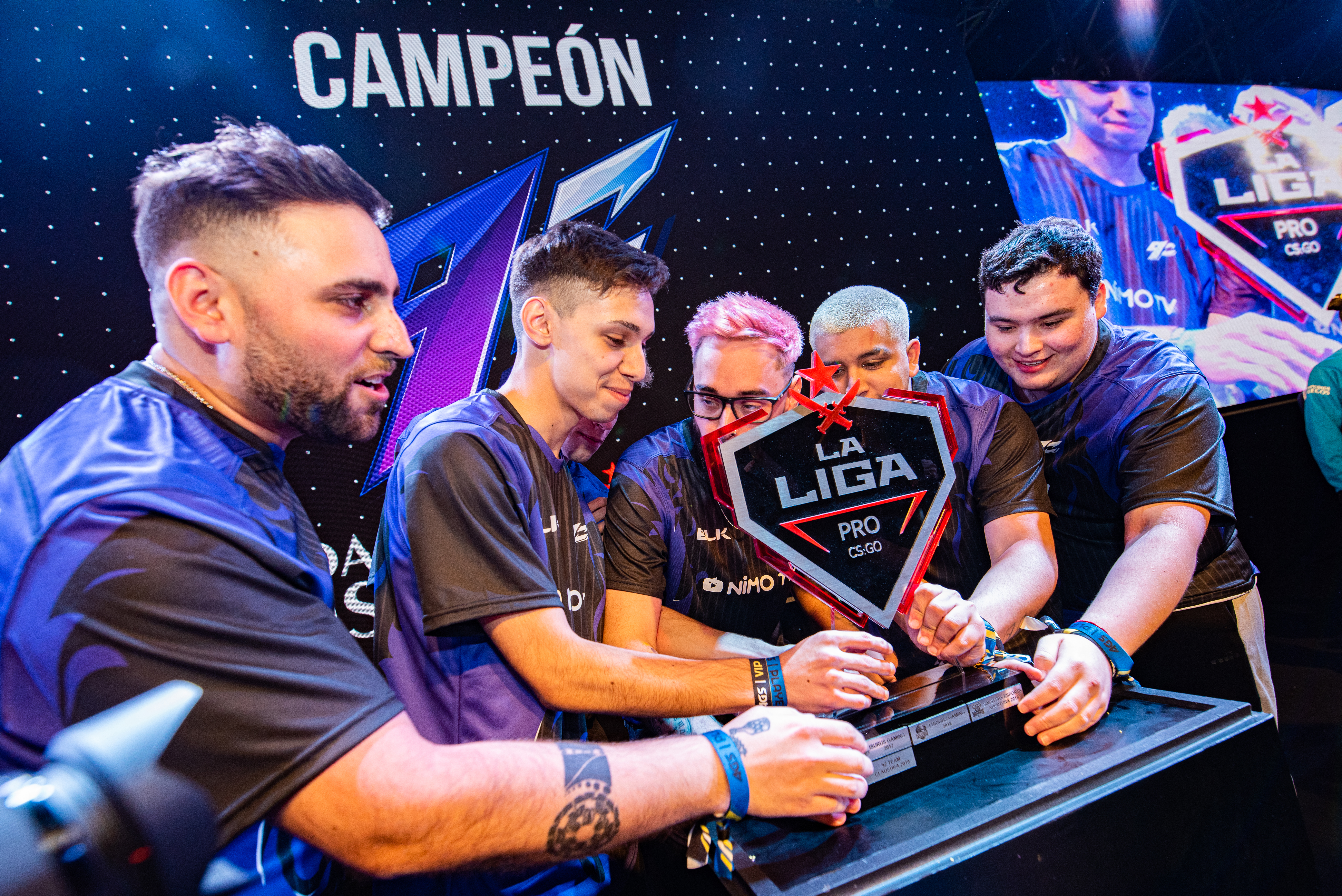El equipo 9Z, ganador de la Liga Pro CS GO