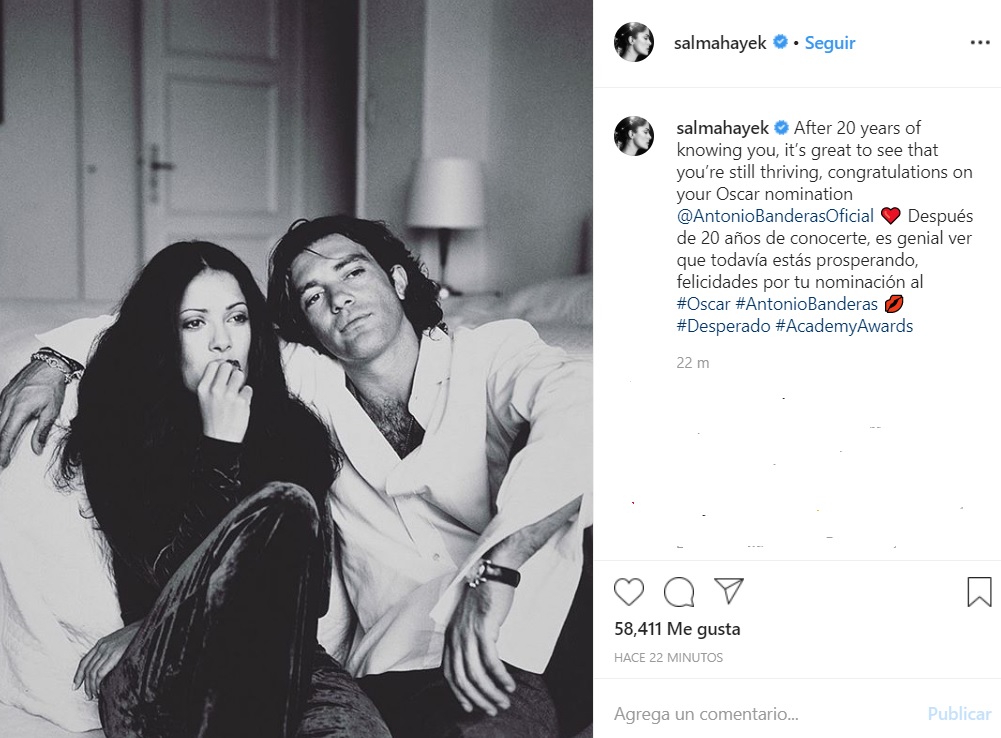 La felicitación de Salma Hayek