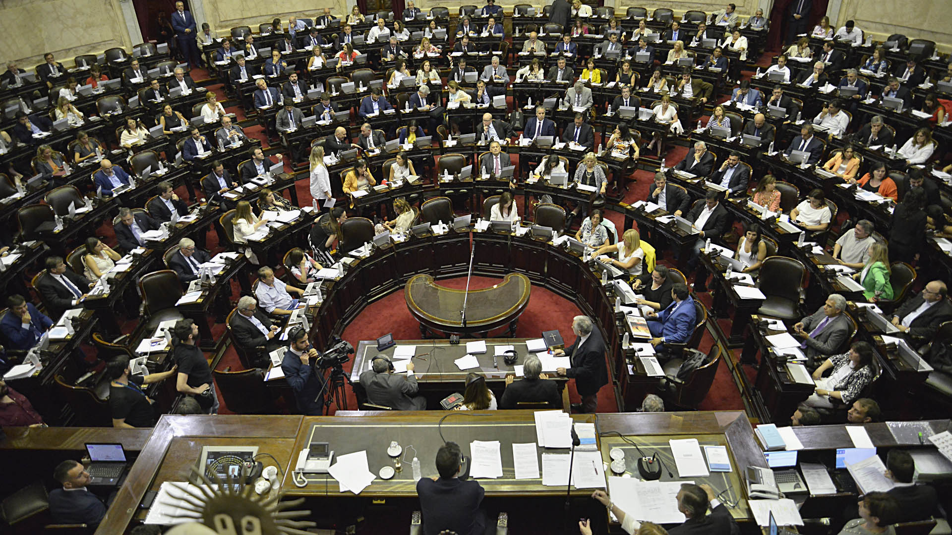 El recinto tras la jura de los nuevos diputados (Foto: Gustavo Gavotti)
