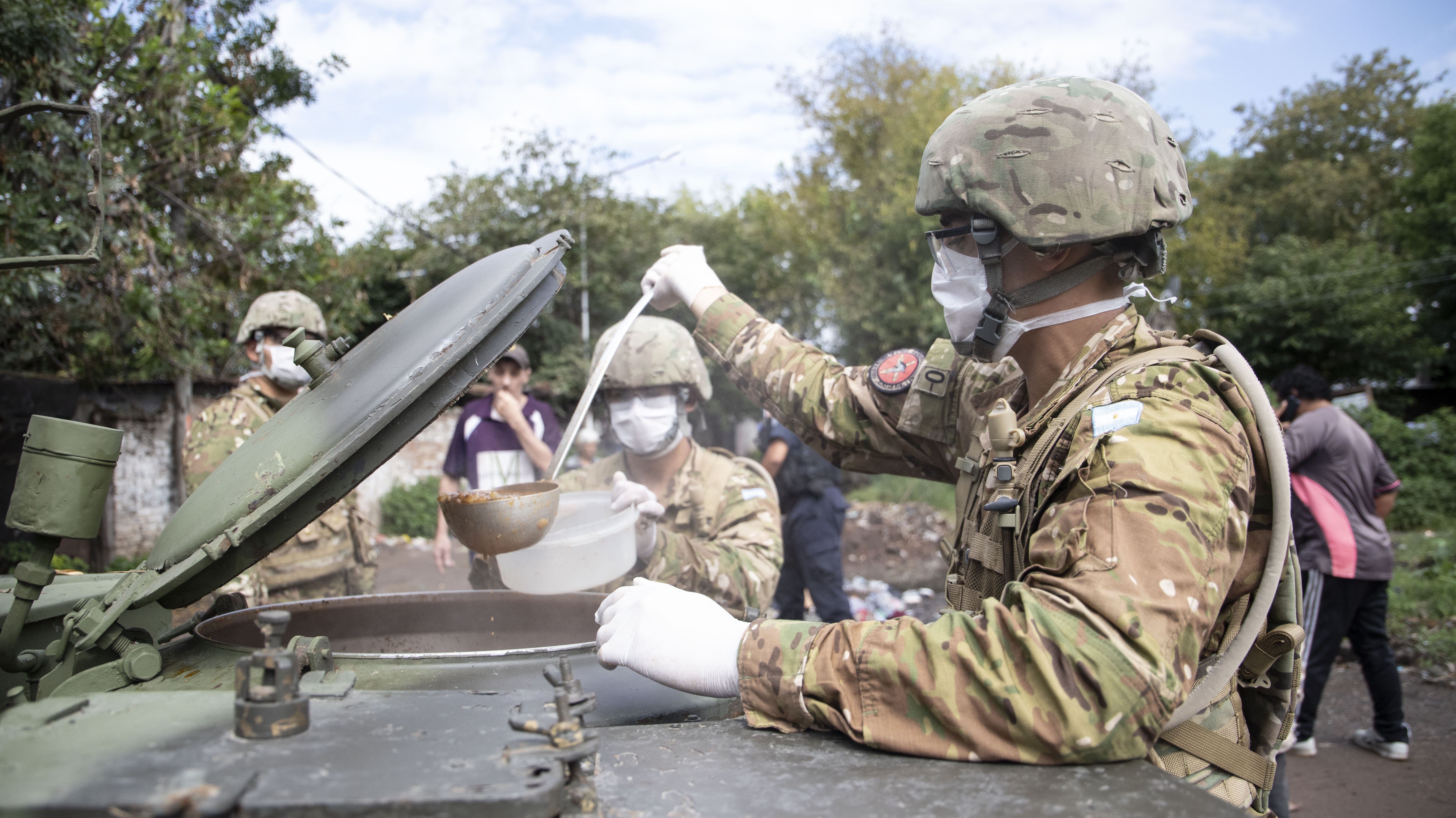 Todavía no se anunció por cuantos días se quedarán allí las unidades militares