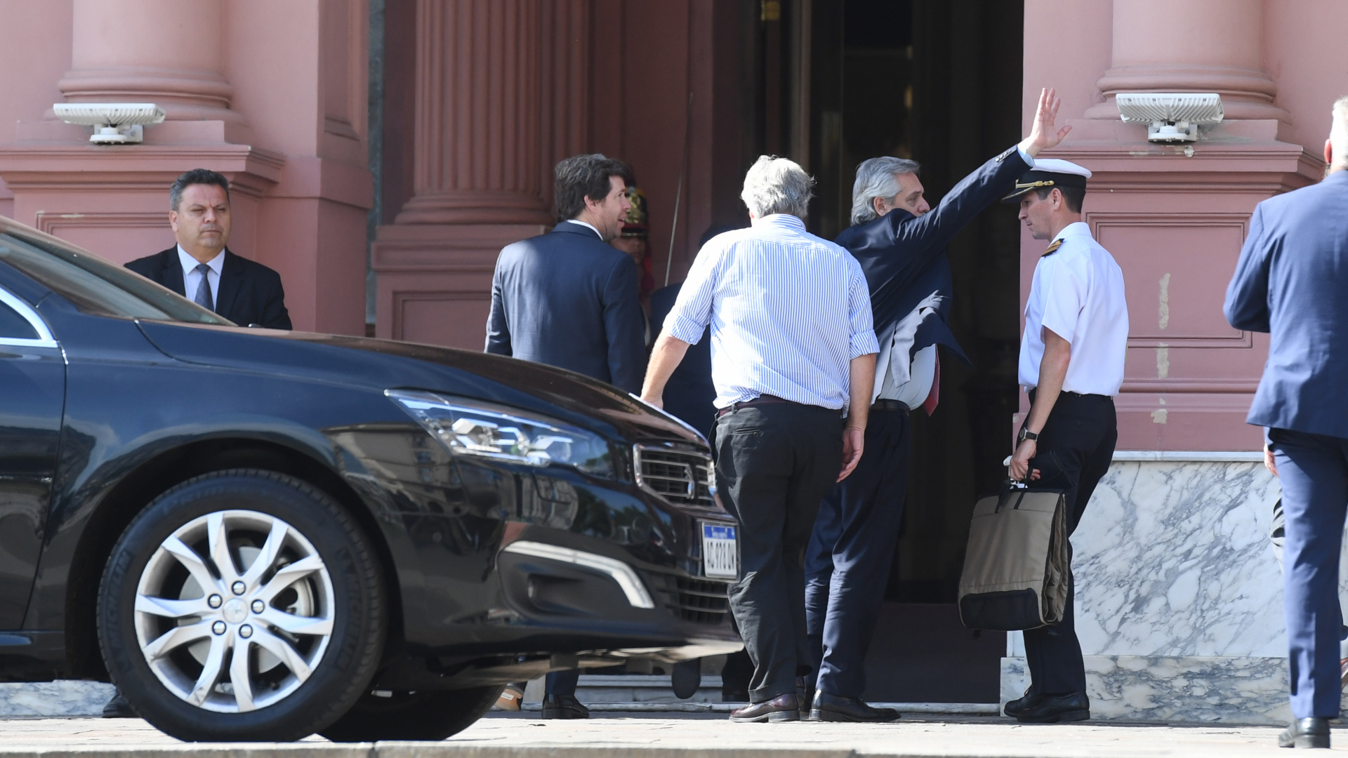 Llegada de Alberto Fernández a la Casa Rosada (Maximiliano Luna)