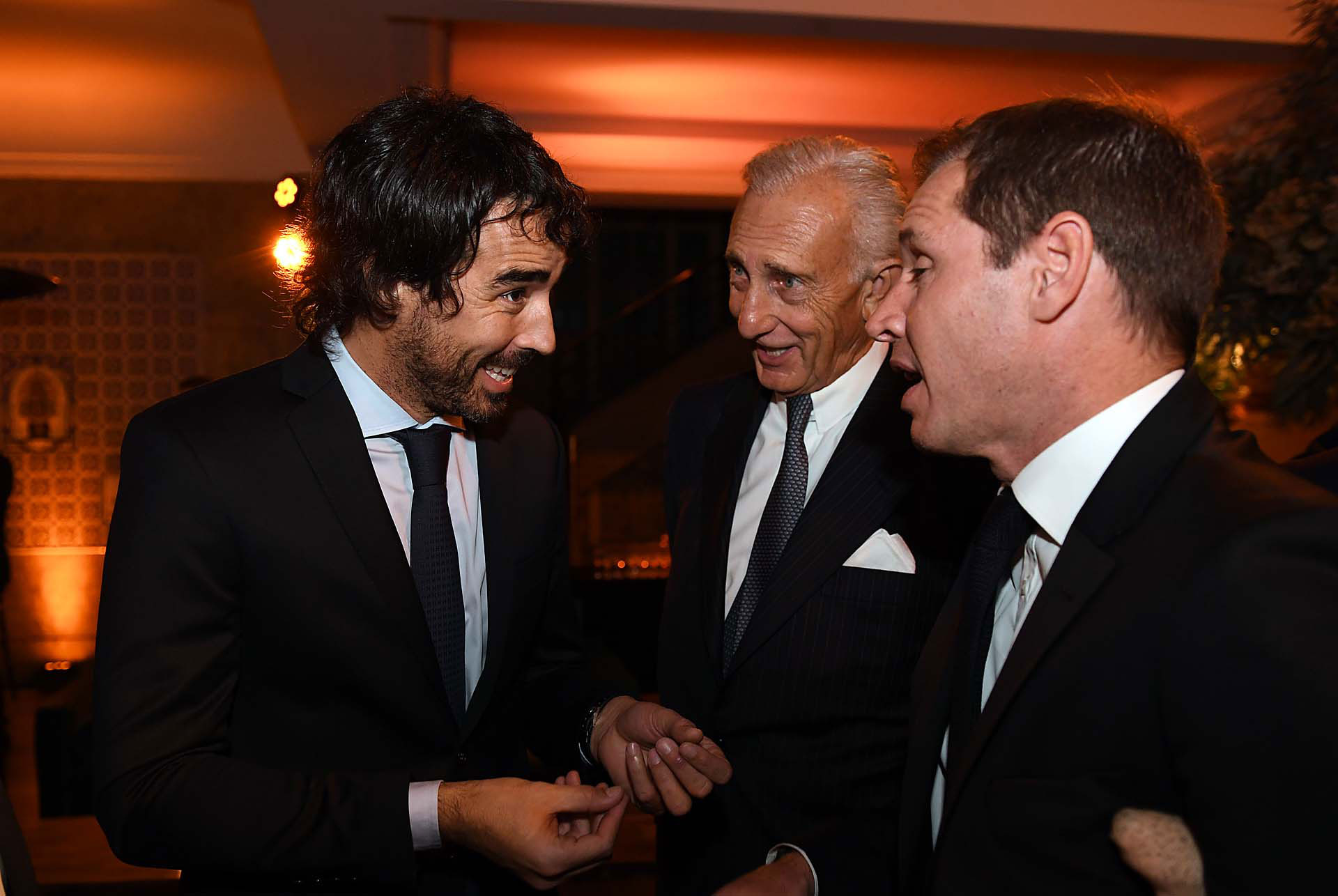 Nacho Viale, Jorge Neuss y Jorge Brito (h)