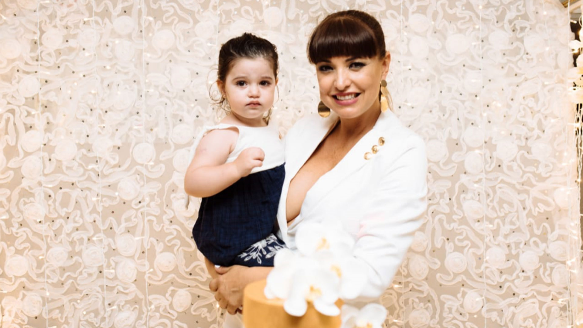 Andrea Estévez celebró sus 40 años con su hija Hannah (Fotos: Gabriela Ojeda)