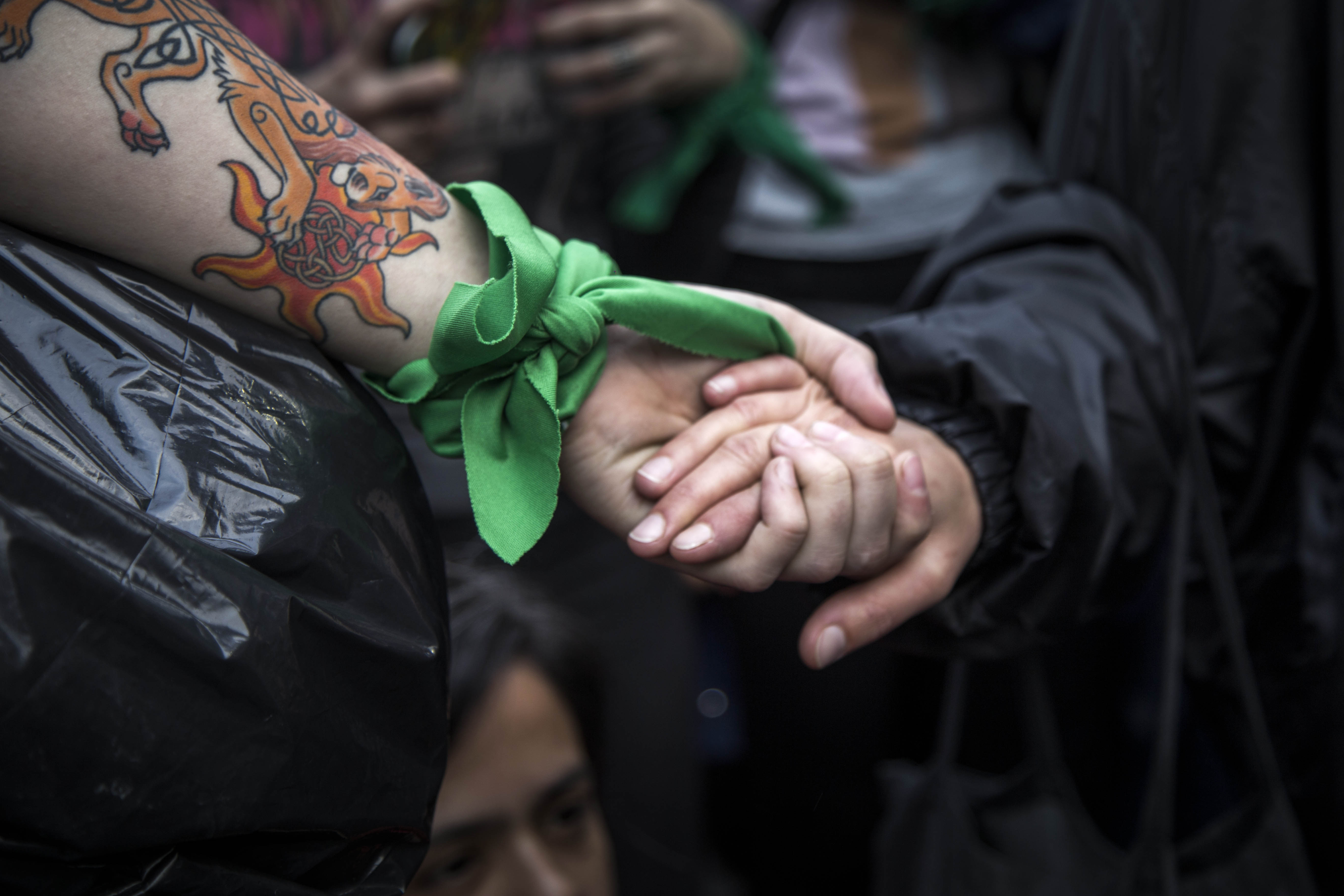 La marcha comenzó a las 18:30 por la diagonal 79 desde 1 y 60
