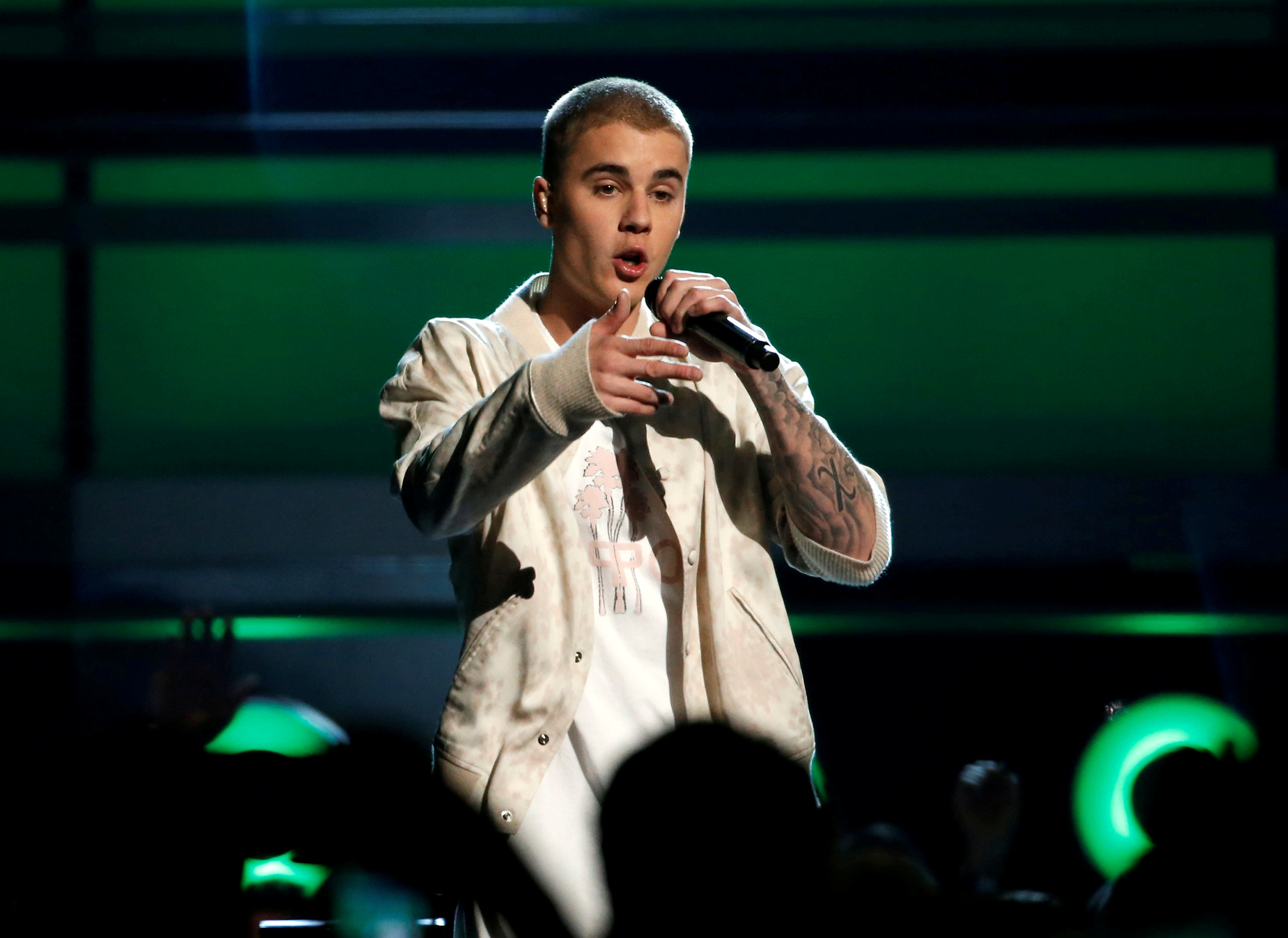Justin Bieber durante un recital en 2016 (Reuters/ Mario Anzuoni/ archivo)