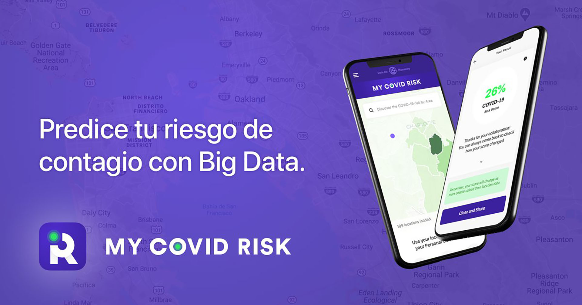 "My Covid Risk" es una herramienta digital comunitaria creada por expertos de Wibson y GranData