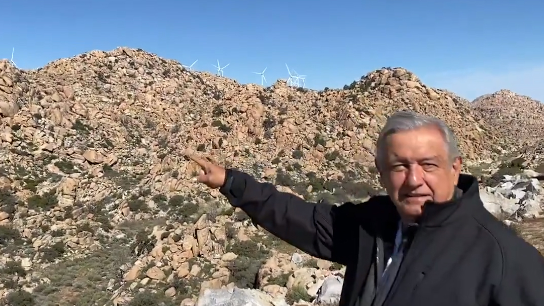 AMLO criticó la instalación de aerogeneradores en La Rumorosa ...