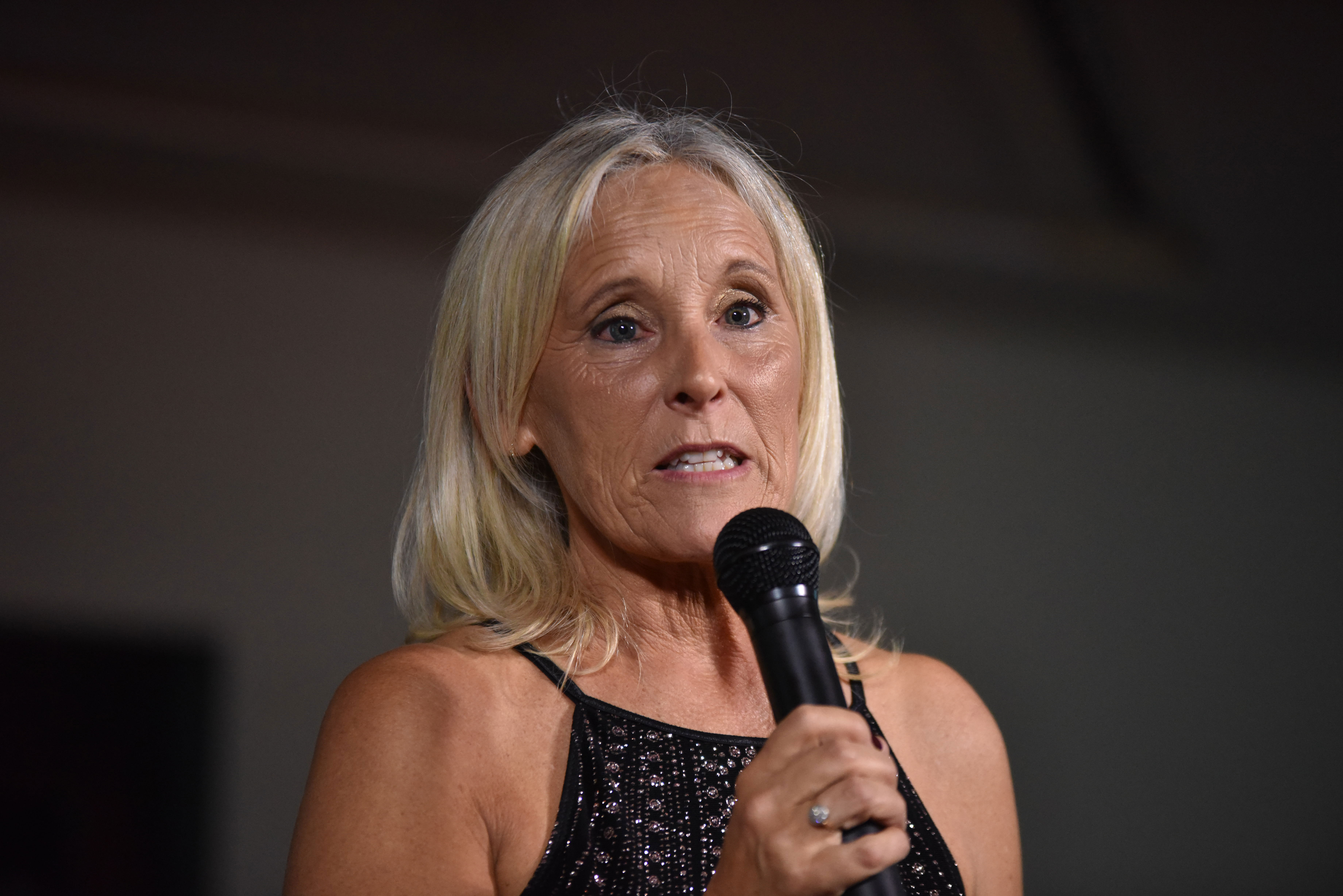 María Arabetti durante su discurso