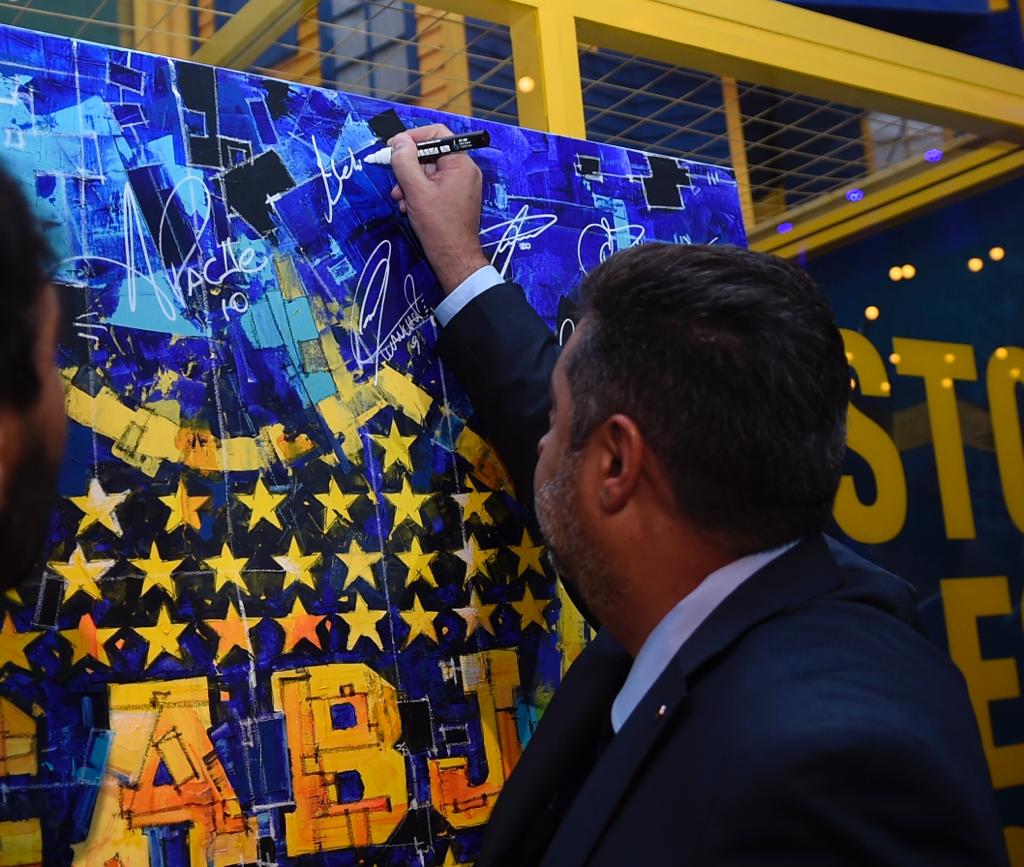 Daniel Angelici dio su último discurso como presidente de Boca (@BocaJrsOficial)