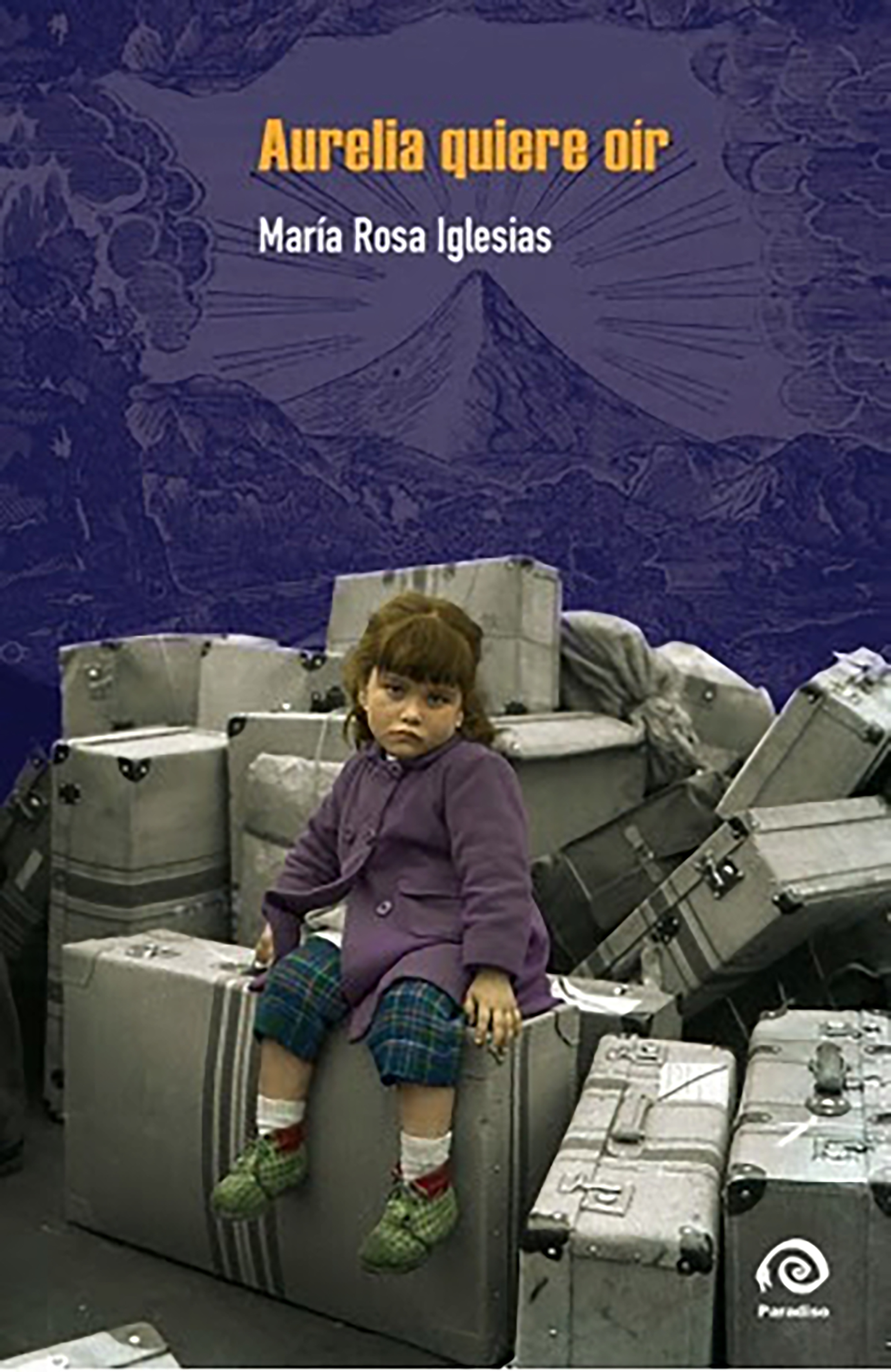 Aurelia quiere oír, el libro que la autora hipoacúsica dedicó a su familia y a los inmigrantes. Arte de tapa: Adriana Yoel.
