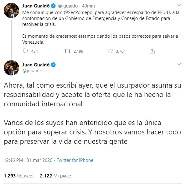 (Twitter Juan Guaidó/@jguaidó)