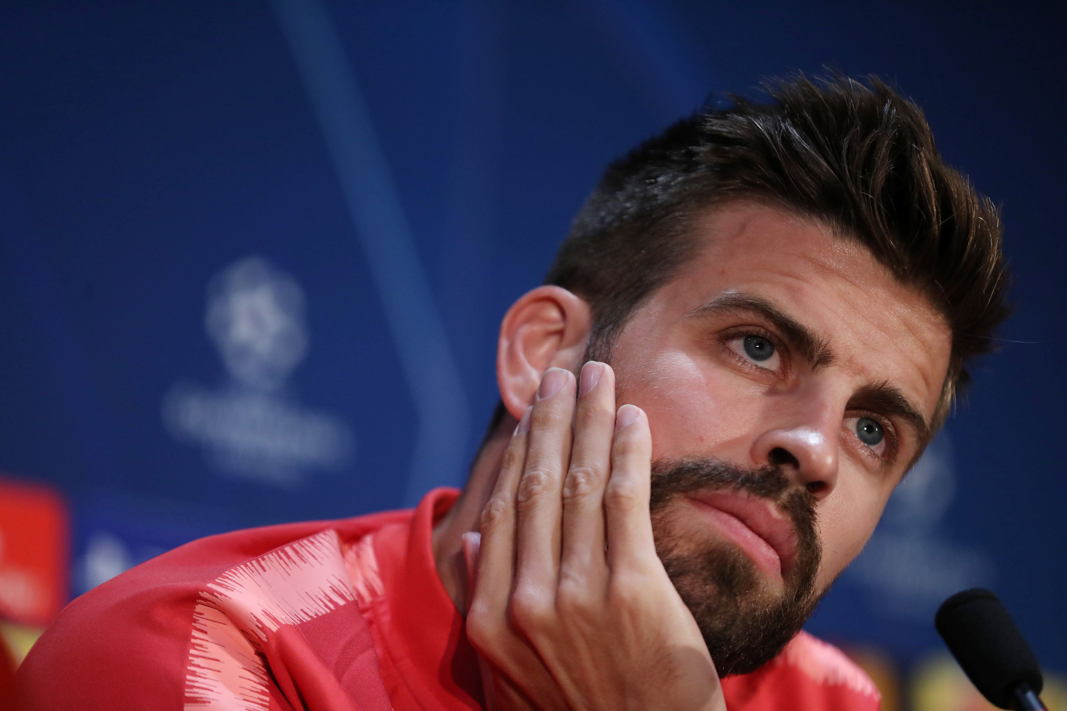 Gerard Piqué habló tras el empate contra el Slavia Praga