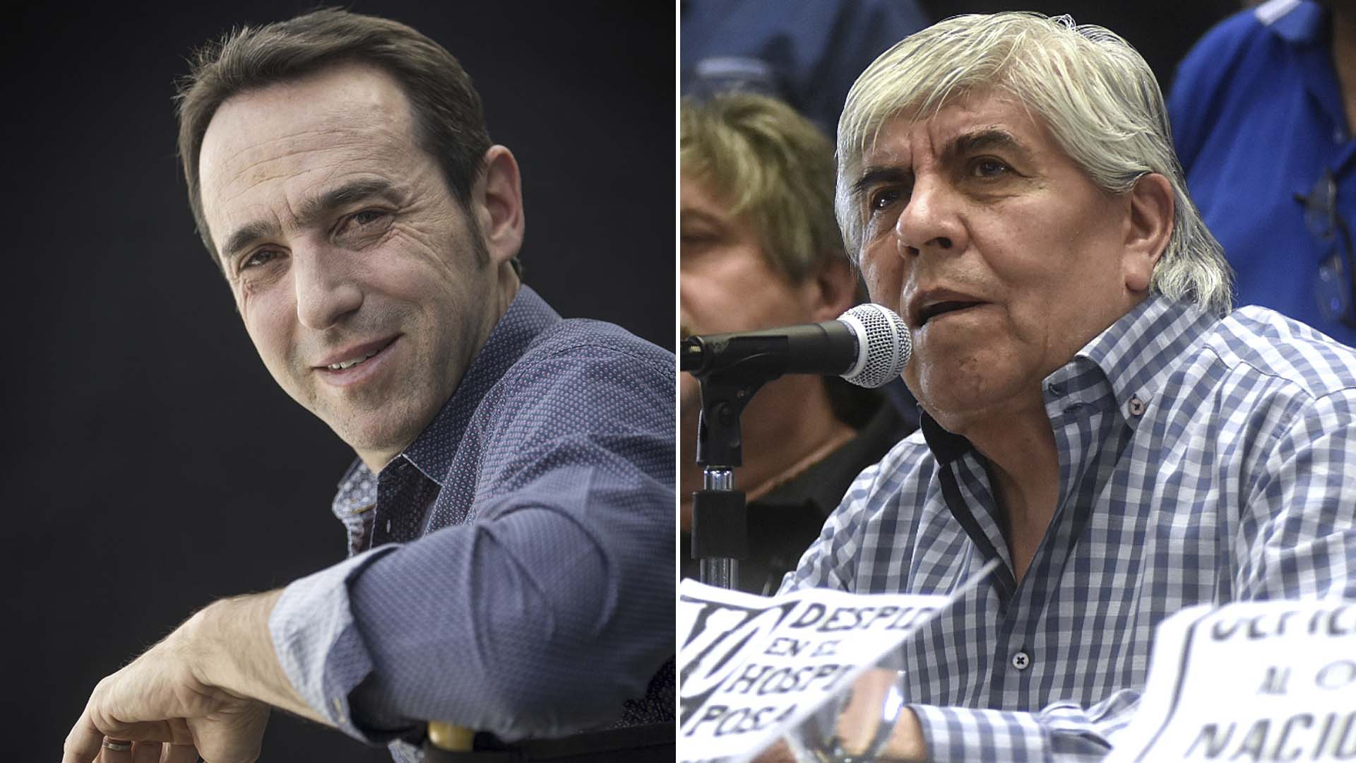 Marcos Galperin y Hugo Moyano
