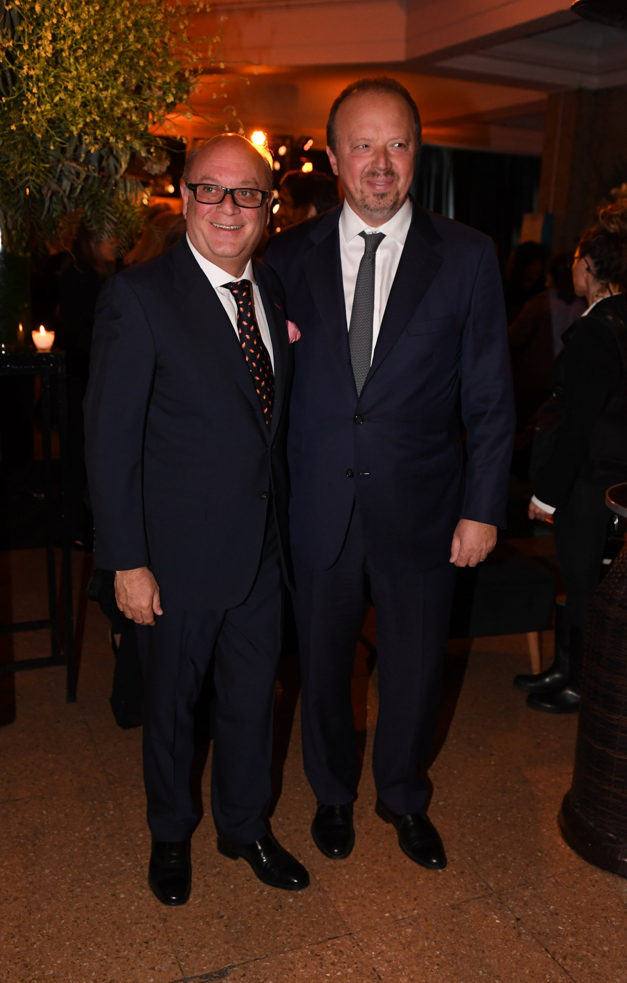 El empresario Martín Cabrales y el presidente del Banco de Valores, Juan Nápoli