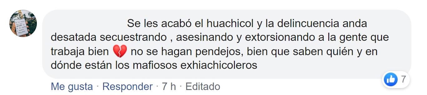 Usuarios de redes sociales hablaron sobre el crimen (Foto: Facebook)