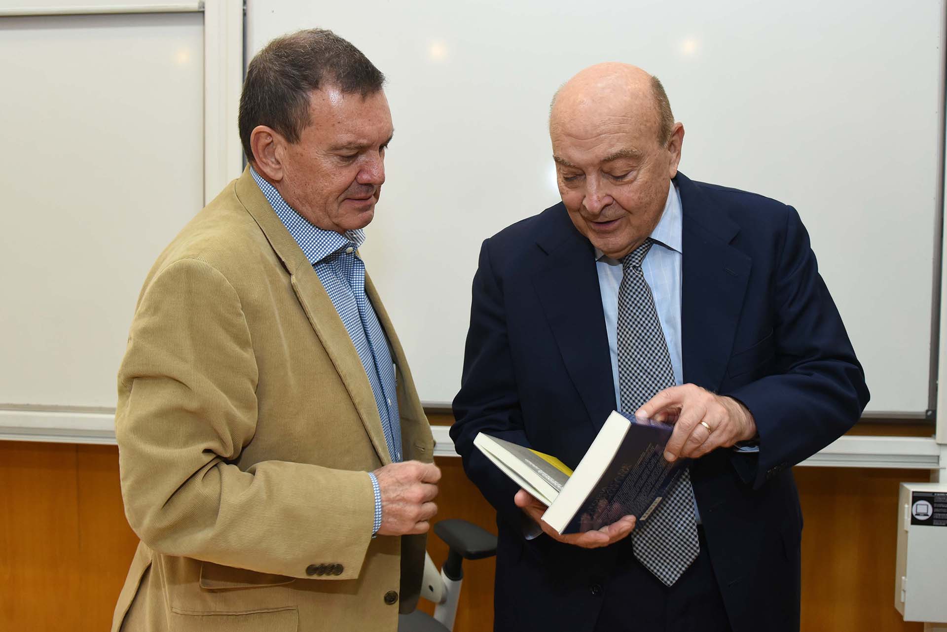 Héctor Masoero junto a Domingo Cavallo