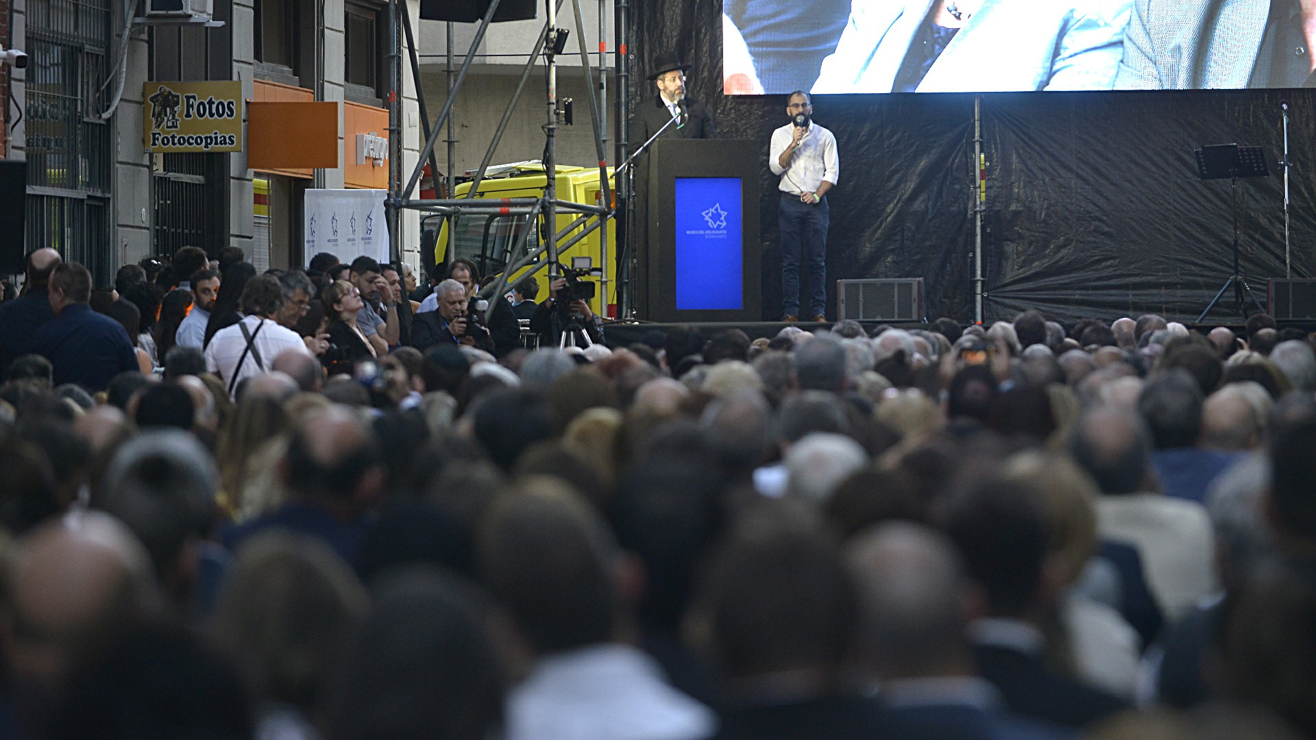El gran Rabino Ashkenazí de Israel, David Lau, viajó para la inauguración en su discurso frente a los 800 invitados