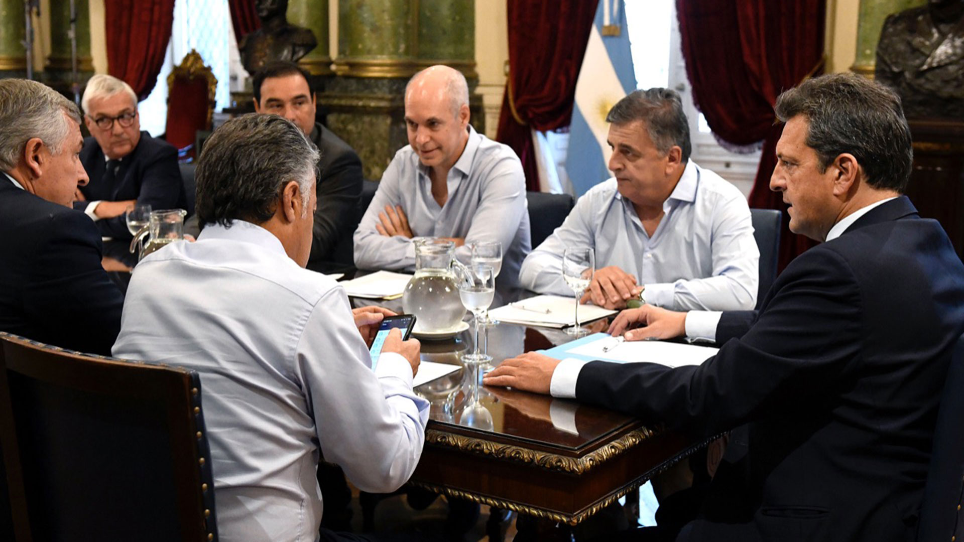 Sergio Massa encabezó las negociaciones con la oposición por la ley sobre la deuda externa.