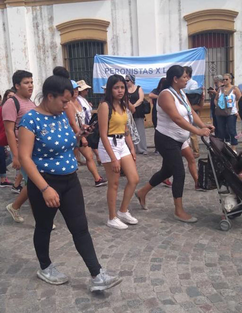 Peronistas presentes en la Misa en Luján por las Mujeres y por la Vida - 8 de Marzo
