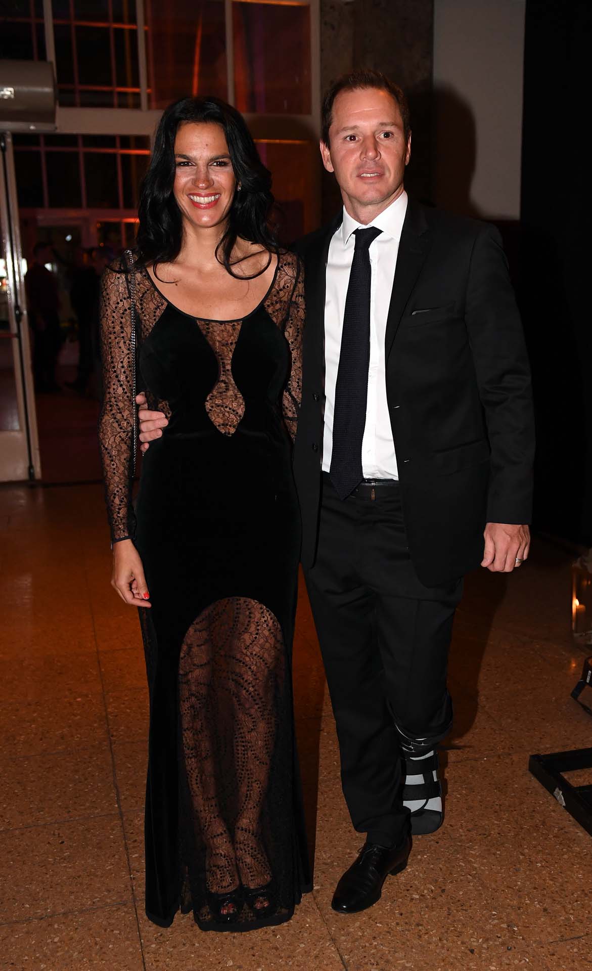 Gabriela Vaca Guzmán y Jorge Brito (h), vicepresidente 1ro del Club Atlético River Plate y presidente de Genneia