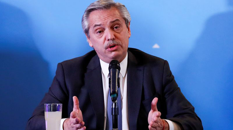 El presidente argentino Alberto Fernández (REUTERS/Agustín Marcarián)
