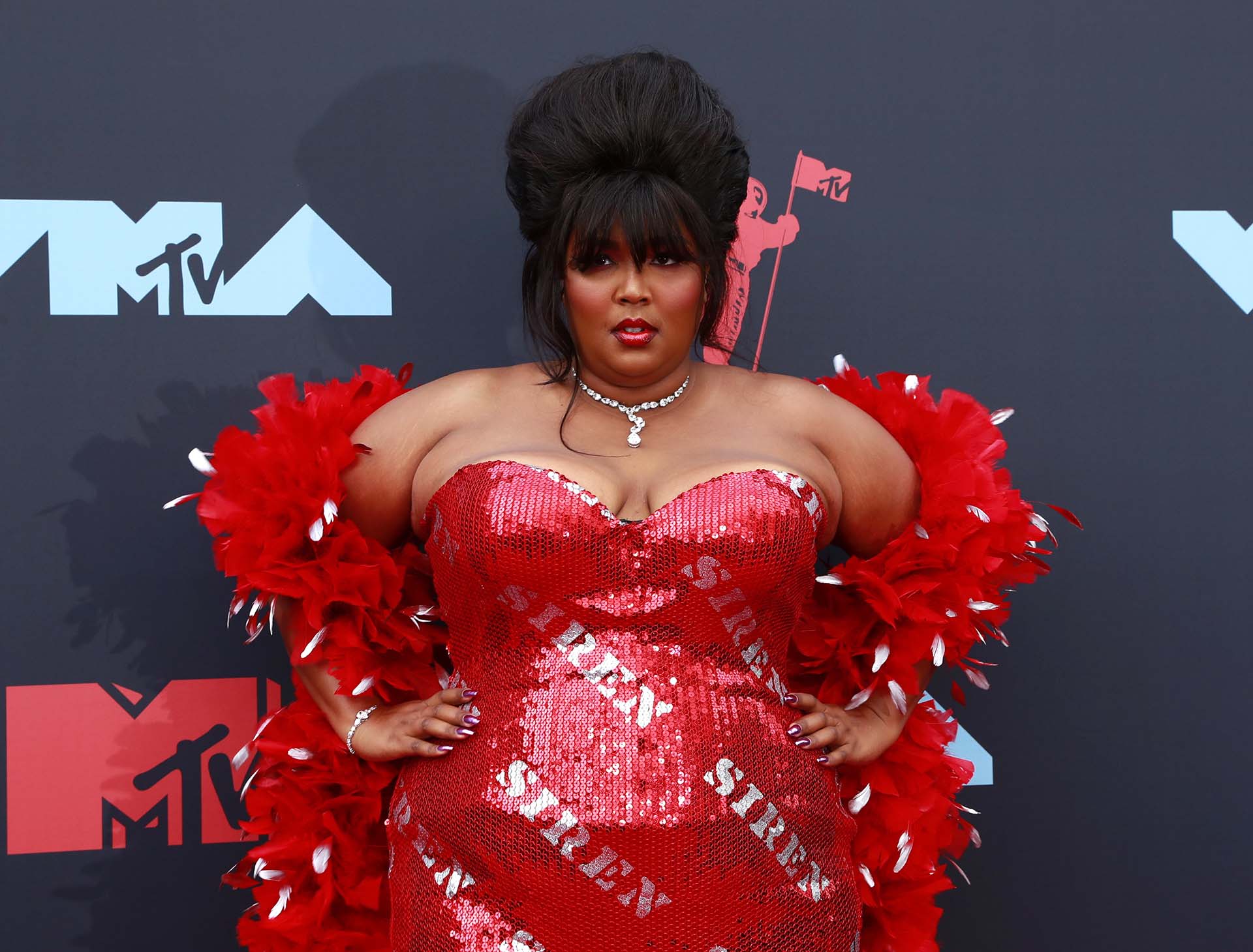 2019 MTV Video Music Awards - Arrivals - Prudential Center, Newark, New Jersey, U.S., August 26, 2019 - Lizzo. REUTERS/Caitlin Ochs