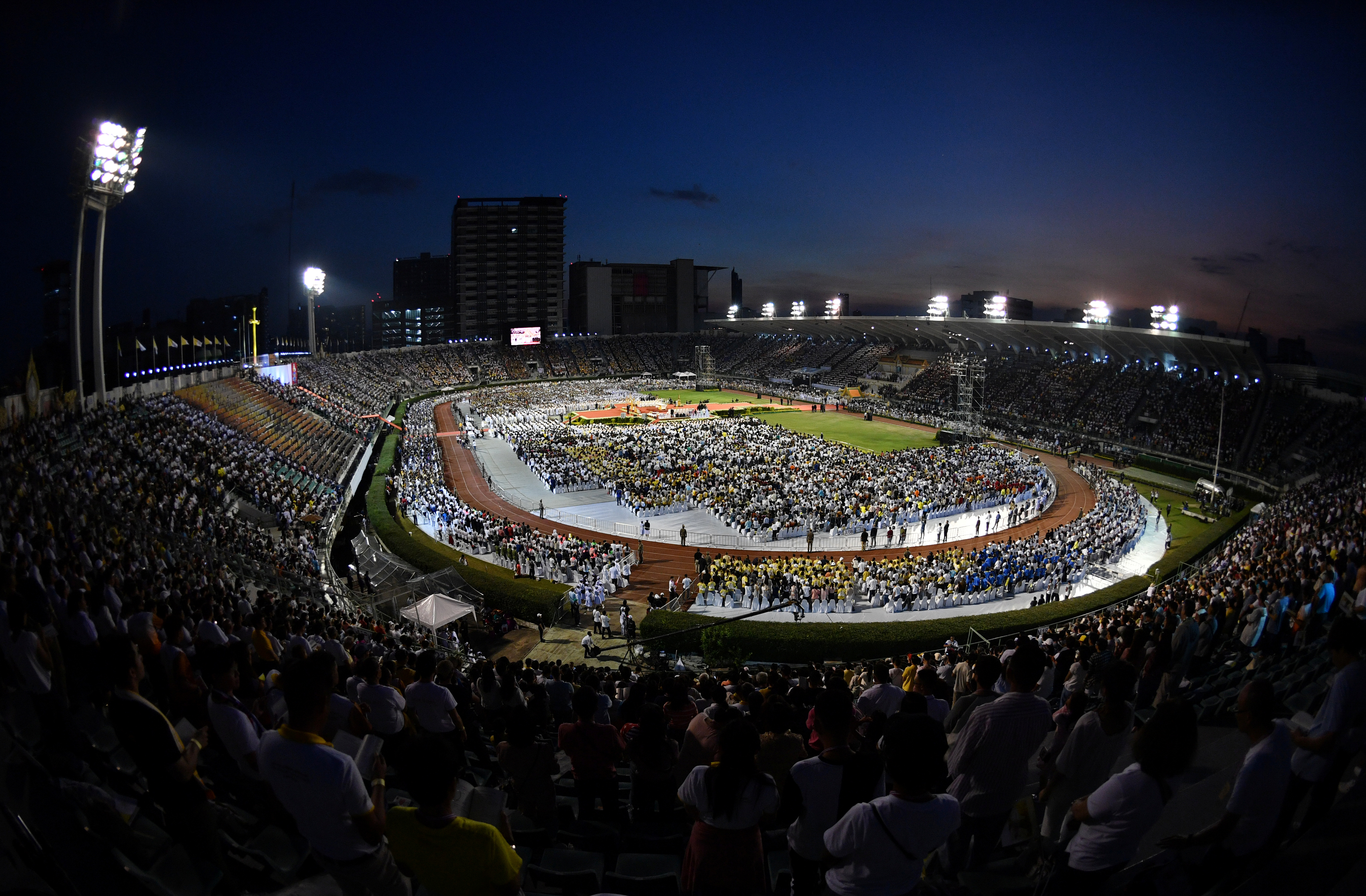 Vista general durante la Santa Misa celebrada por el Papa Francisco en el Estadio Nacional de Bangkok, Tailandia, el 21 de noviembre de 2019. (REUTERS / Soe Zeya Tun)