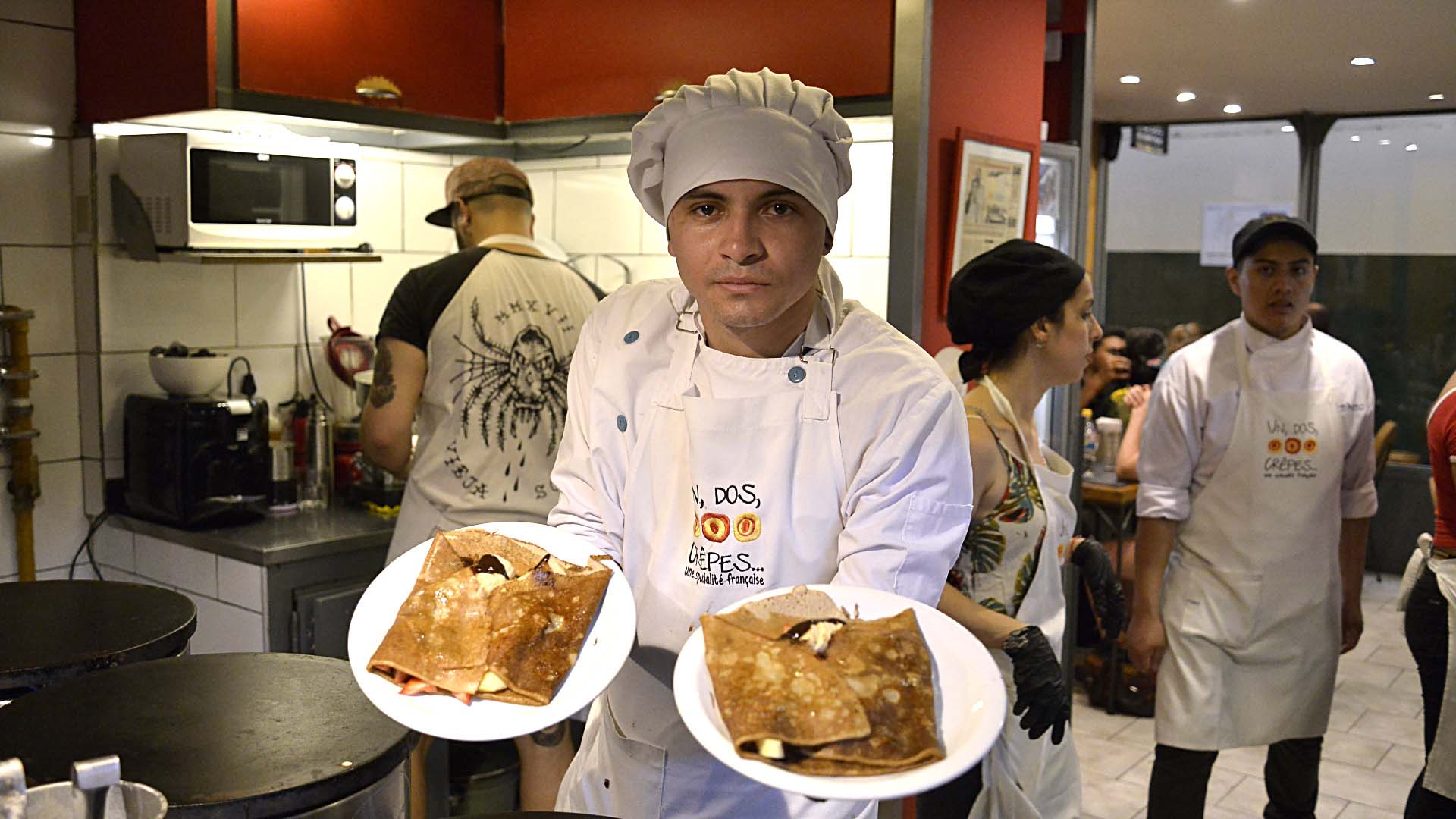 El crêpe fue el gran protagonista del Día de la Candelaria en el Mercado de San Telmo