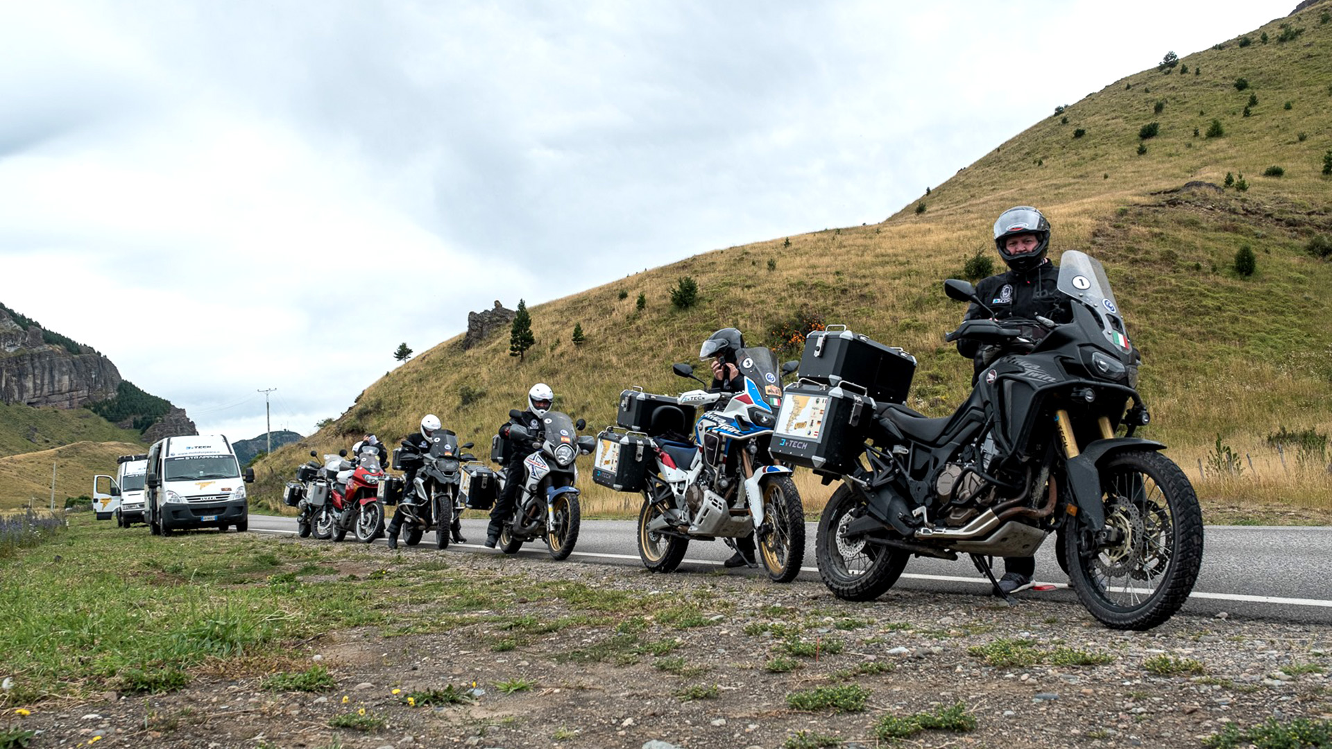 Los miembros de Moto for Peace llegaron a la Argentina la semana pasada