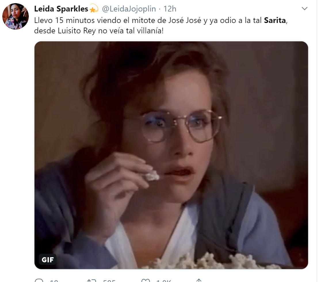 Los fans de José José dijeron que Sarita Sosa era la nueva Luis Rey (Foto: Twitter)