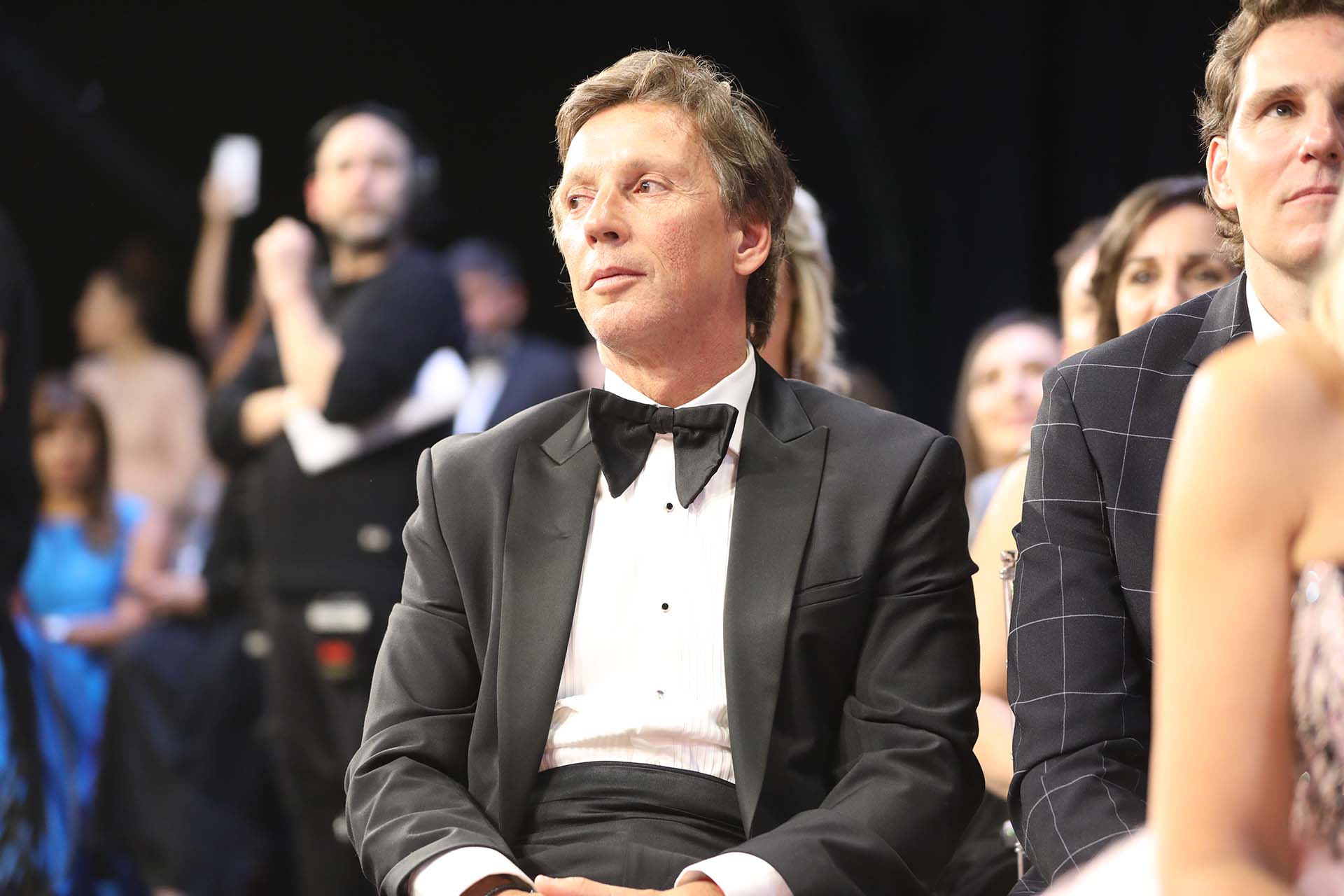 Alejandro Gravier siguió toda la ceremonia desde las primeras filas