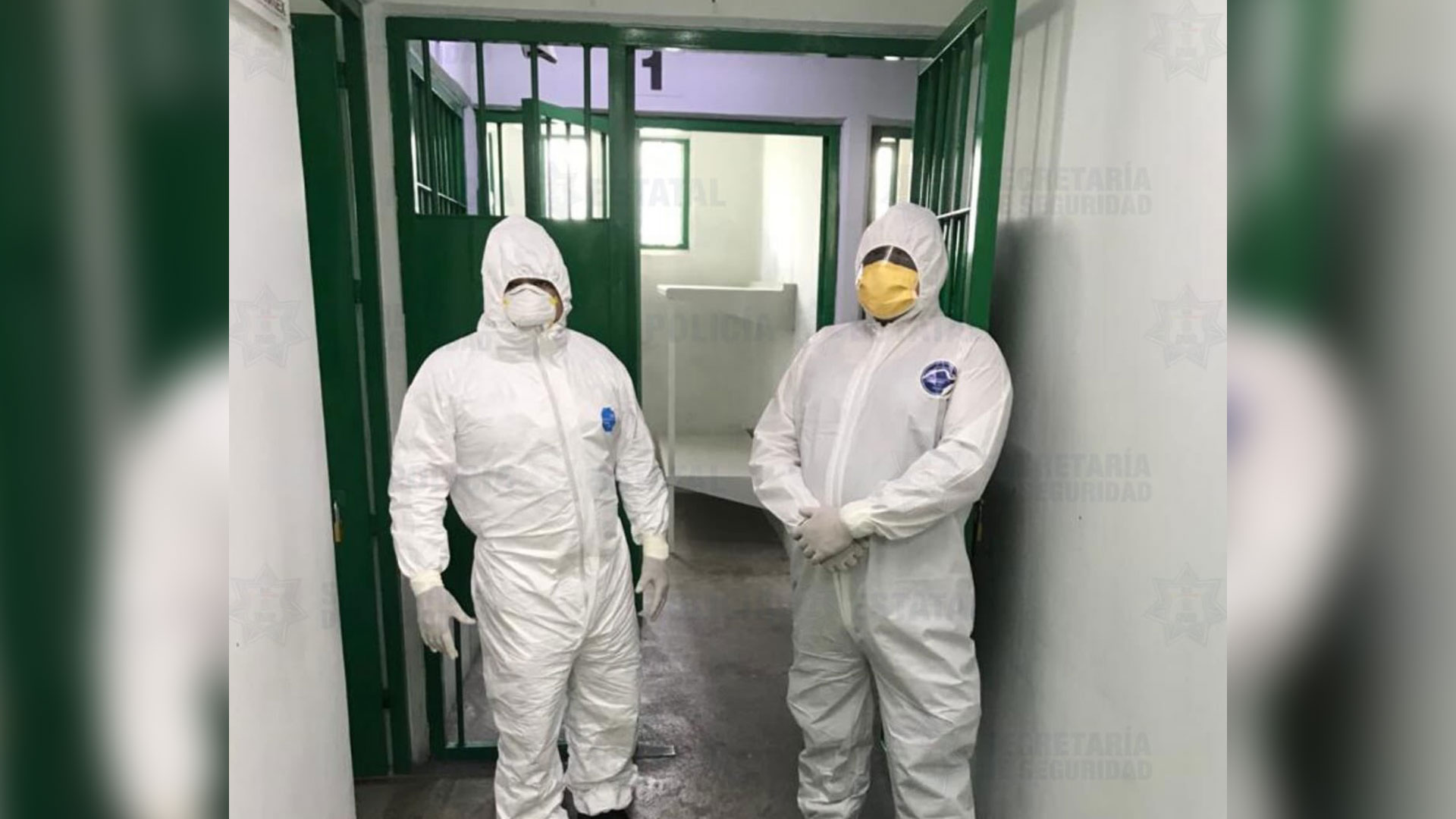 La Secretaría de Seguridad del Estado de México informó sobre la sanitización de reclusorios para proteger a más de 30 mil personas privadas de la Libertad (Foto: Twitter)