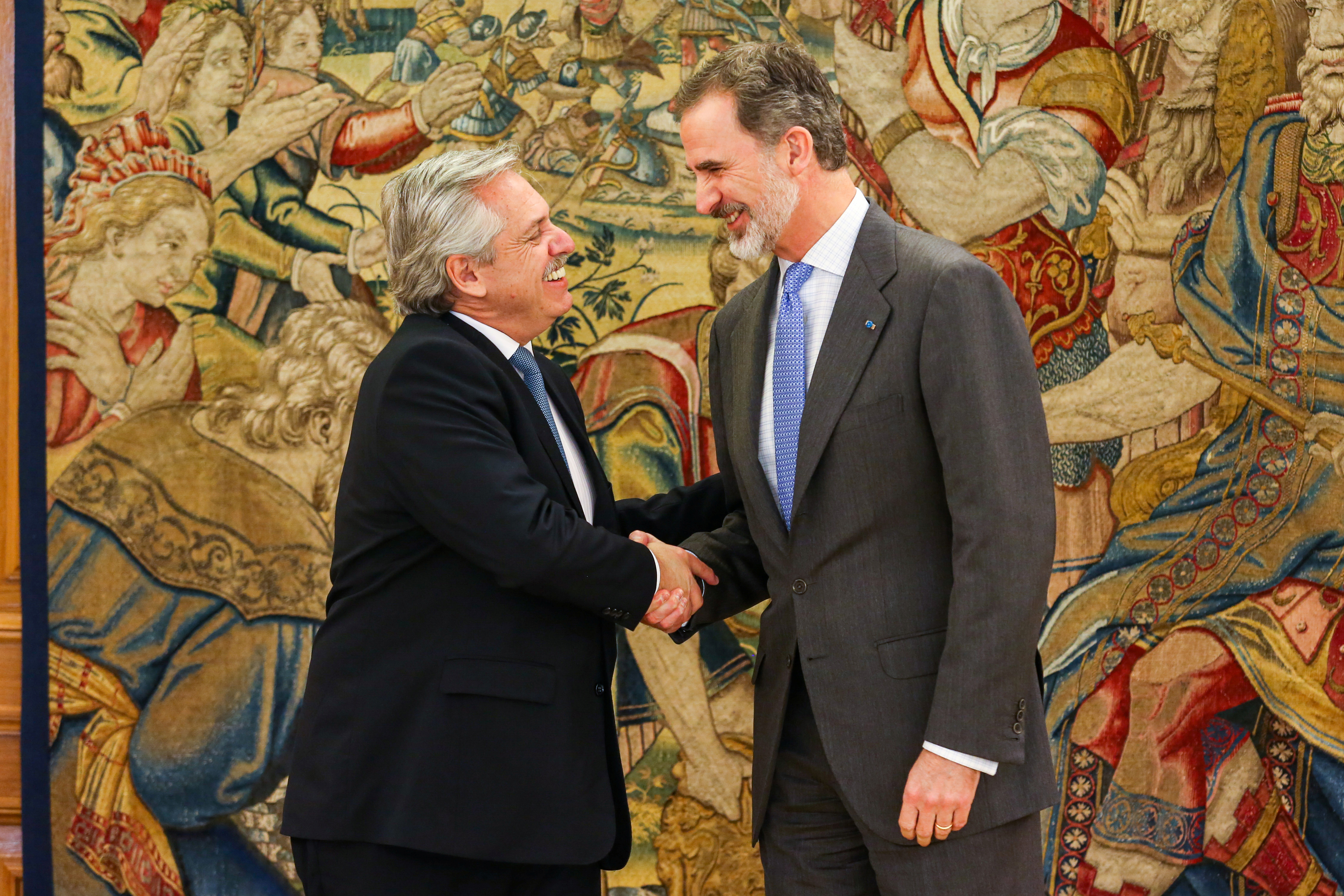 Alberto Fernández y el rey Felipe VI se reunieron en el palacio de la Zarzuela