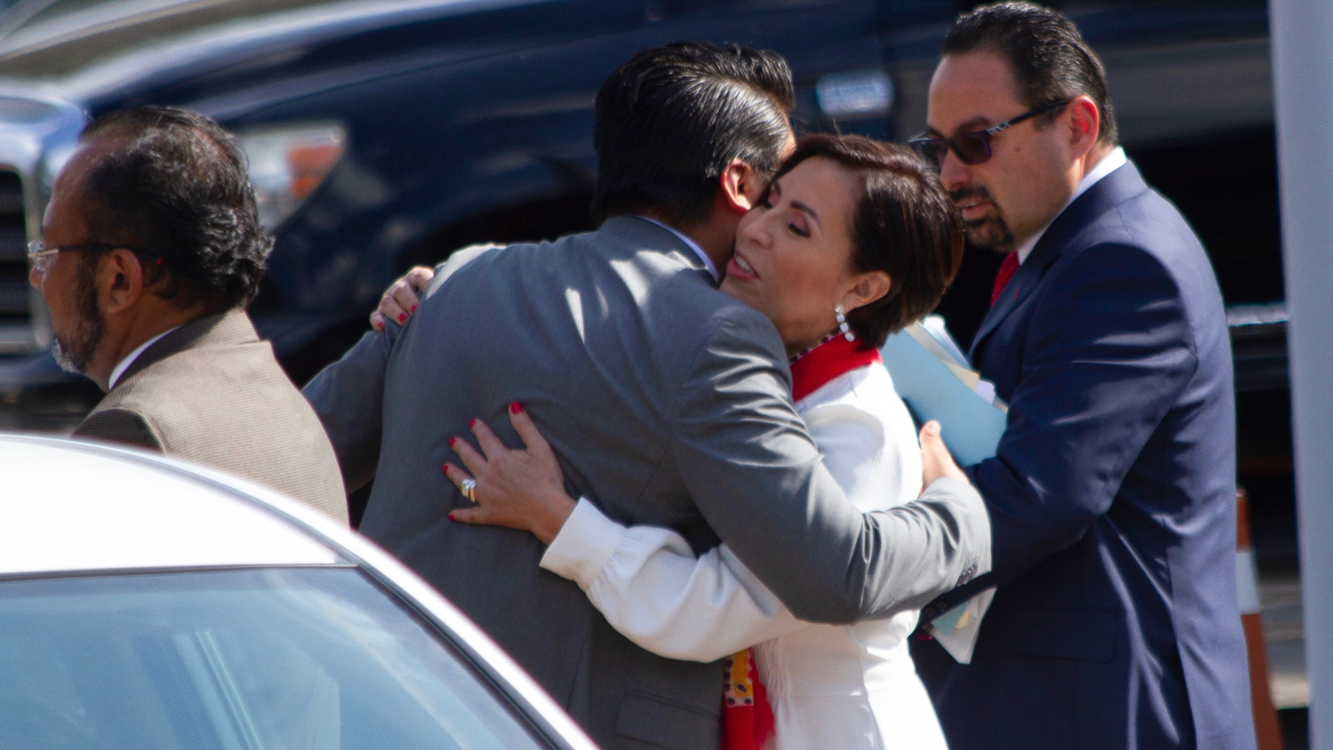 Rosario Robles, fotografiad antes de ingresar a su segunda audiencia en el Reclusorio Sur, de donde saldría un día después detenida (Foto: Cuartoscuro)