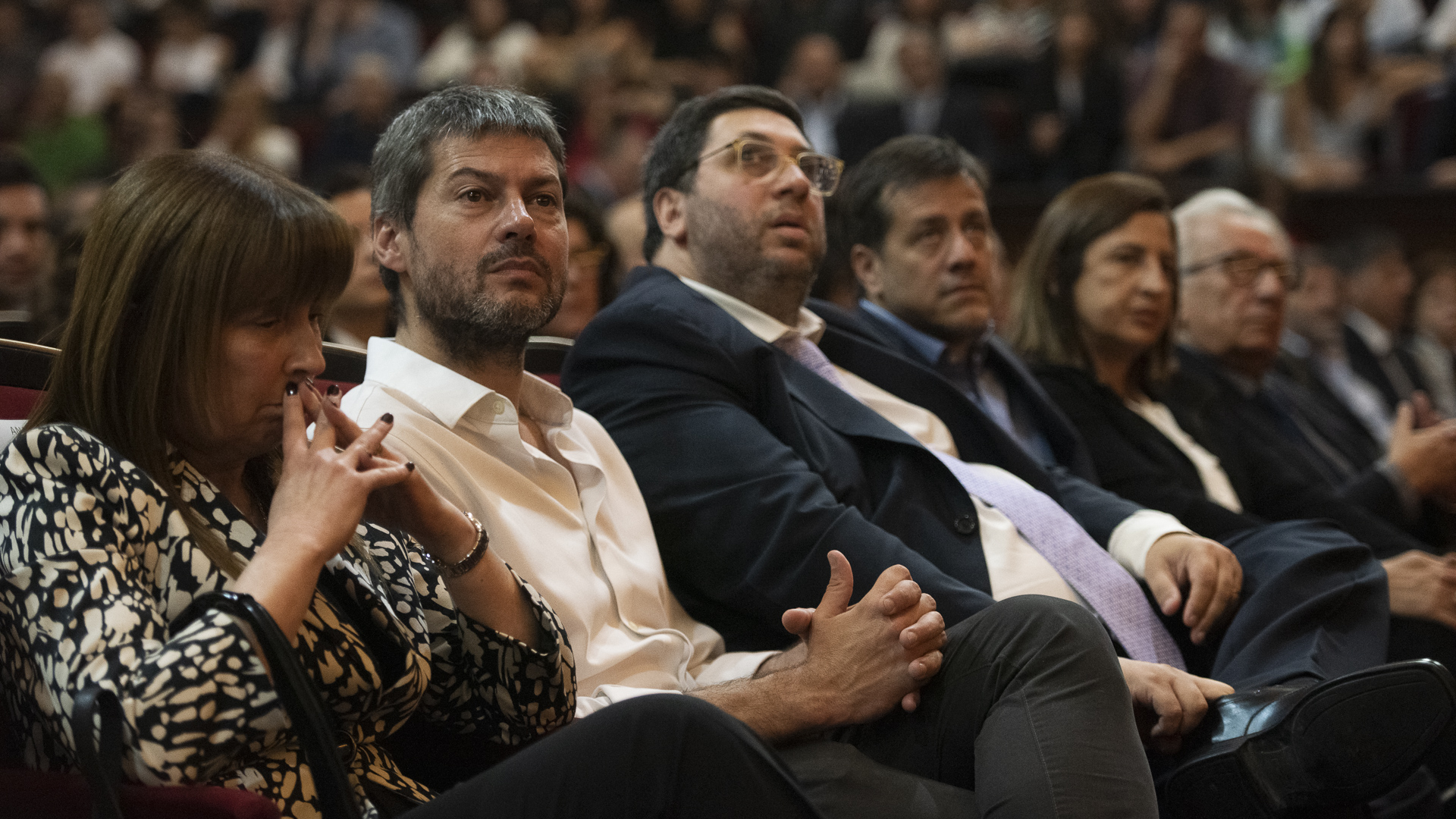 Ana María García, viuda de Righi, Matías Lammens y Juan Manuel Olmos