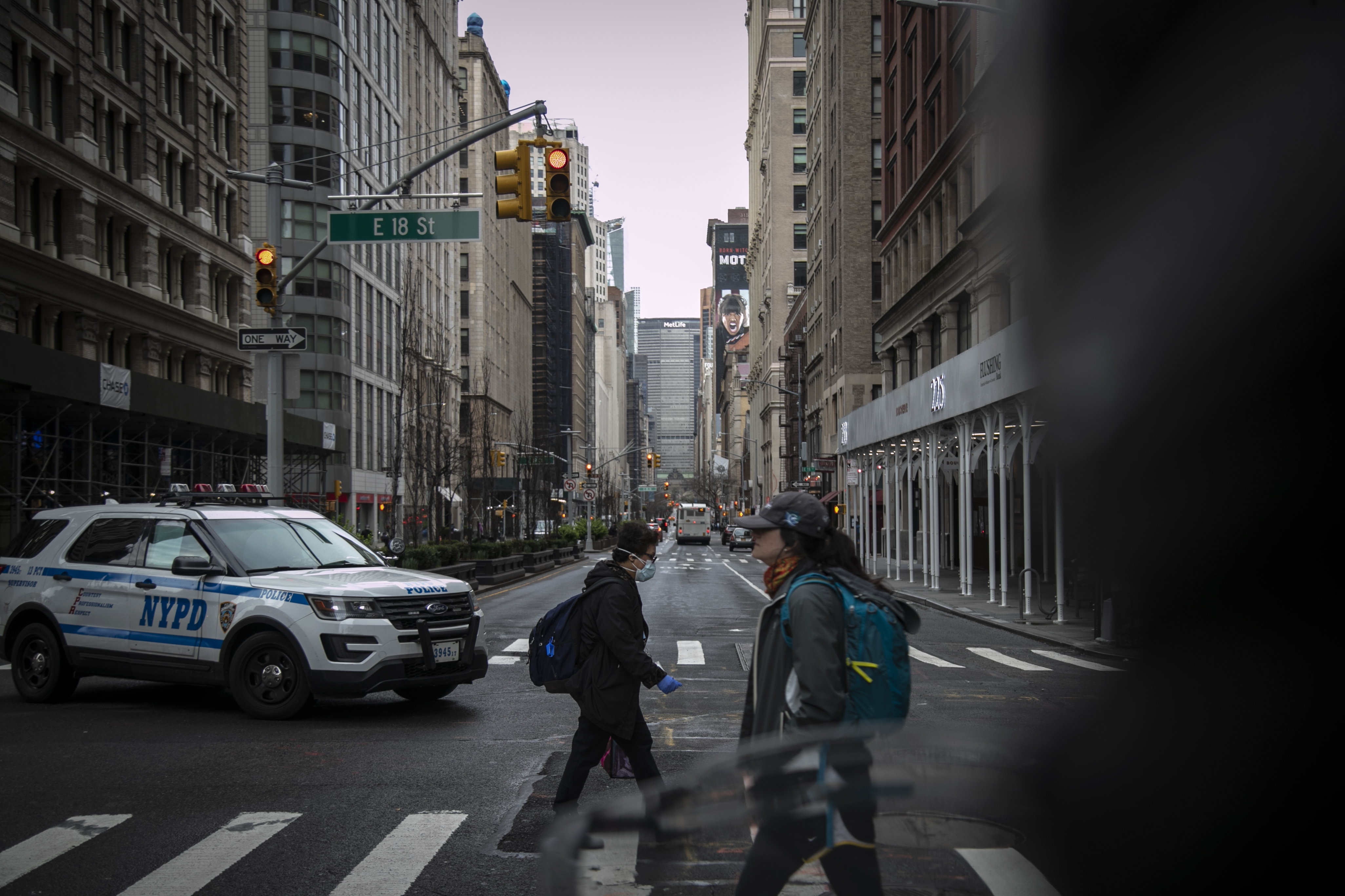 Peatones en Park Avenue, Manhattan (AP)