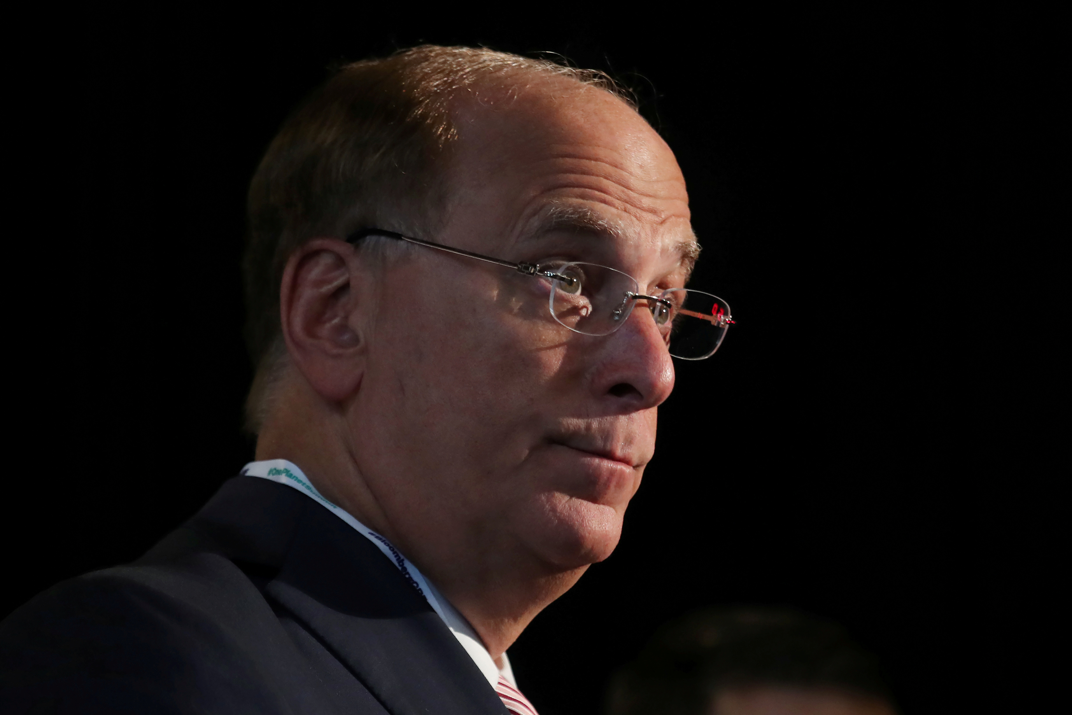 Larry Fink, director ejecutivo de BlackRock, durante el foro Bloomberg Global Business en Nueva York, en septiembre de 2018 (Reuters)