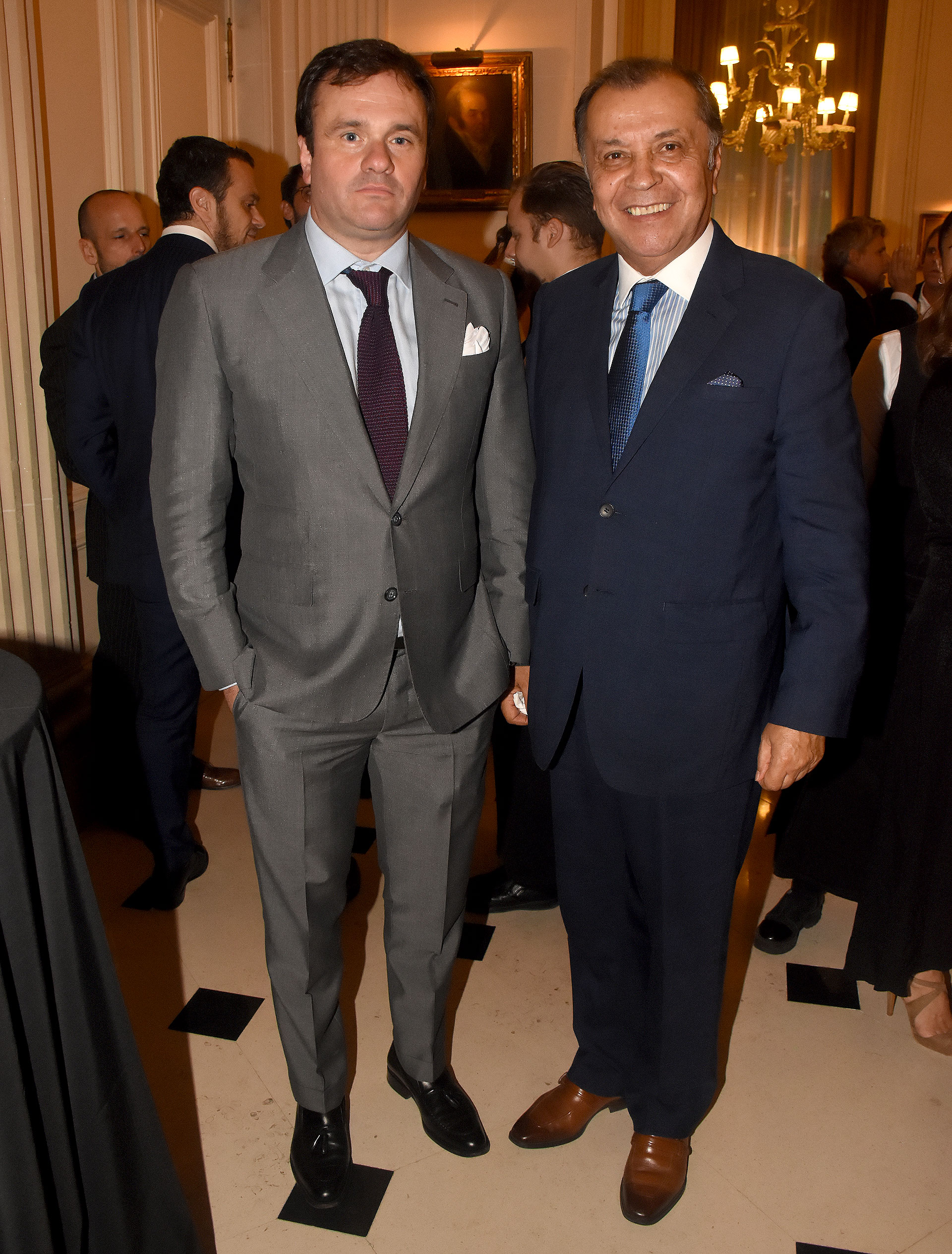 Juan Pablo Maglier y el embajador de Colombia en la Argentina, Álvaro Pava Camelo