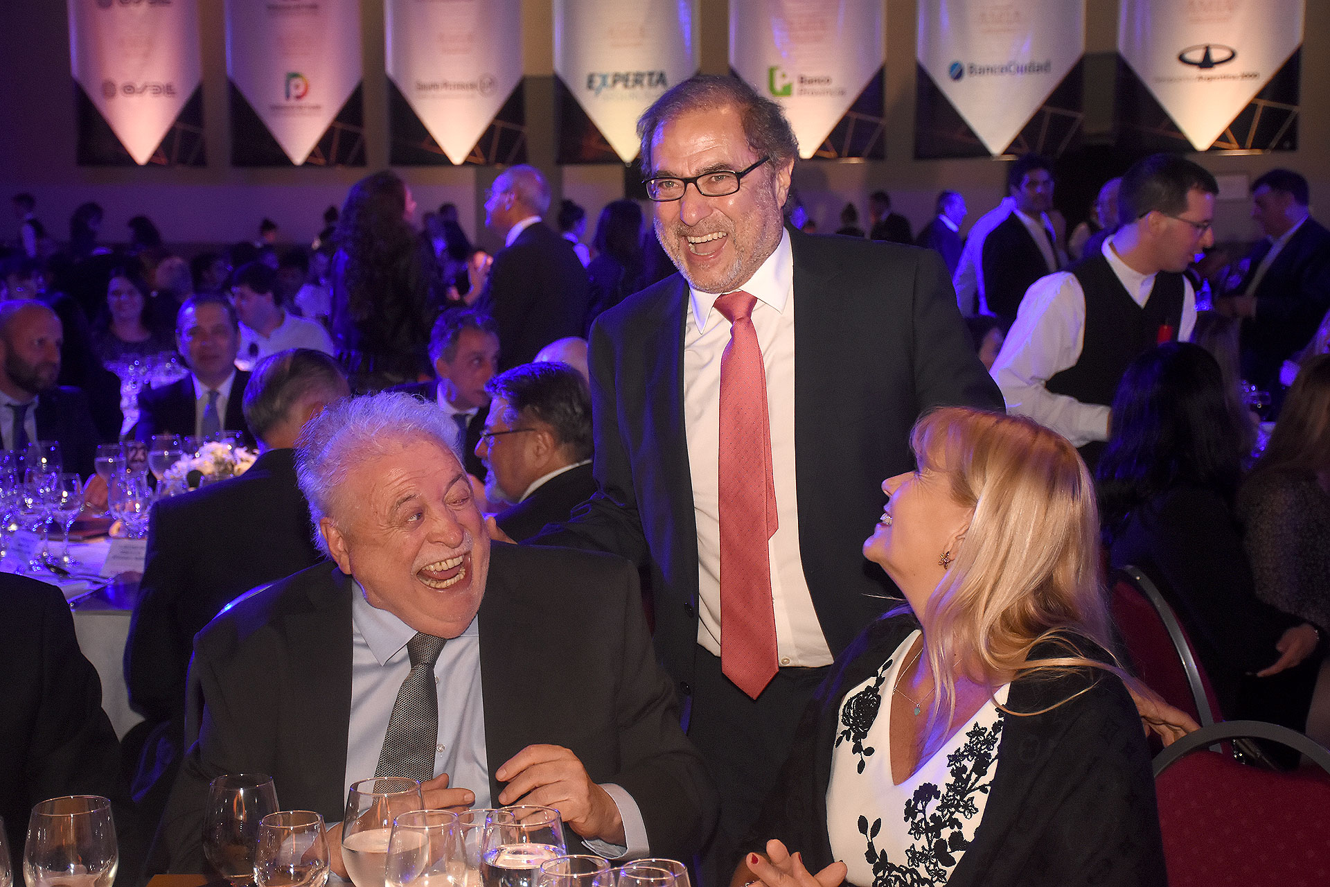 Ginés González García y Marcela Losardo junto al ex embajador argentino en Washington, Jorge Argüello