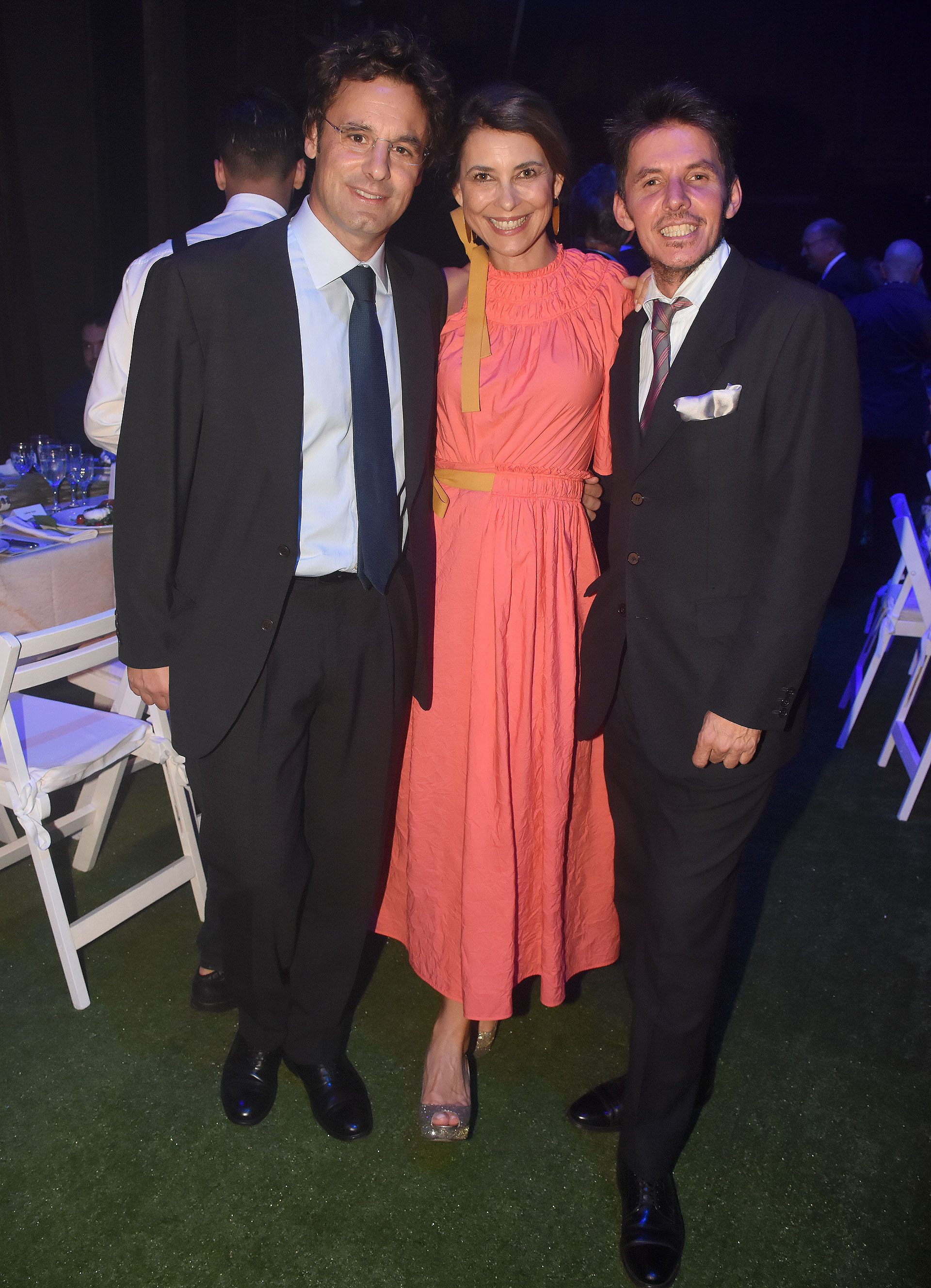 Ludovico Rocca y su mujer Adriana Batan de Rocca junto a Gerard Confalonieri