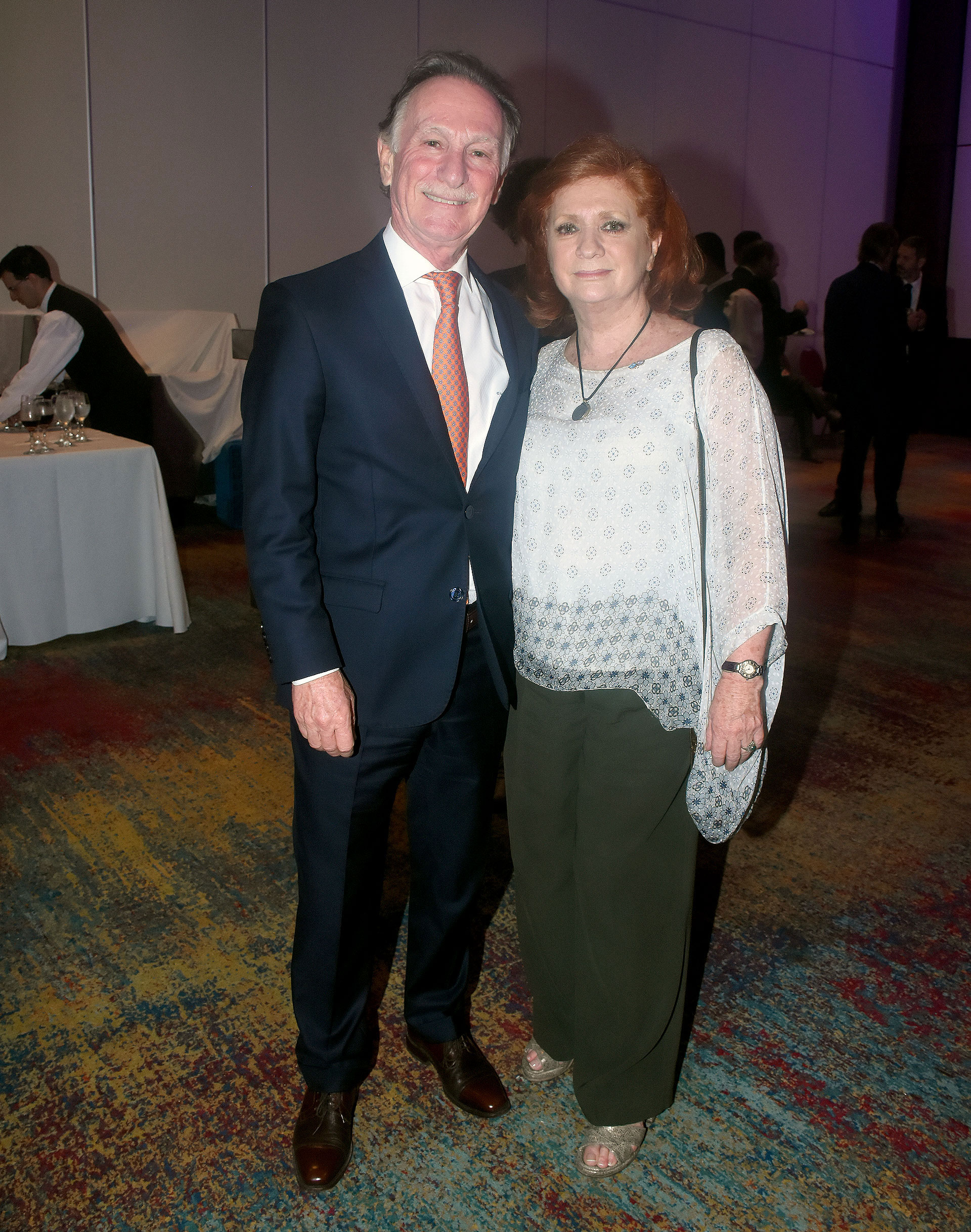 El ex presidente de la Cámara Argentina de la Construcción, Gustavo Weiss, junto a la presidente de ALPI, Teresa González Fernández