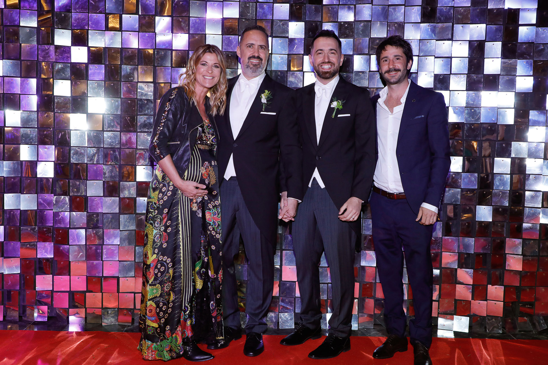 Eugenia Tobal, embarazada de seis meses, y su pareja Francisco García Ibar