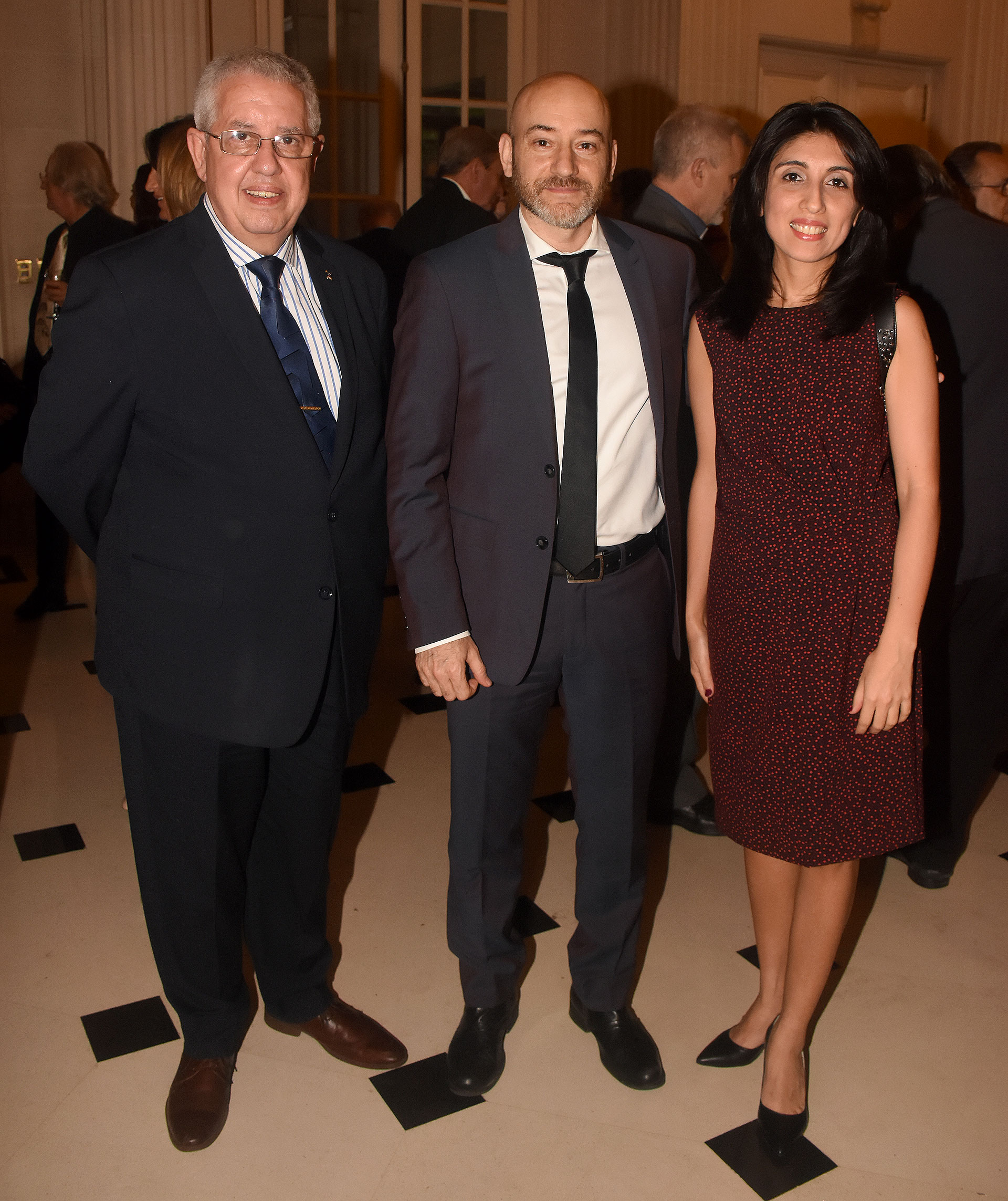 Hector Tito Garabal, Juan Manuel Beati, Director General de Música del Gobierno y de la Ciudad de Buenos Aires, y la periodista y escritora Cintia Daniela Suárez