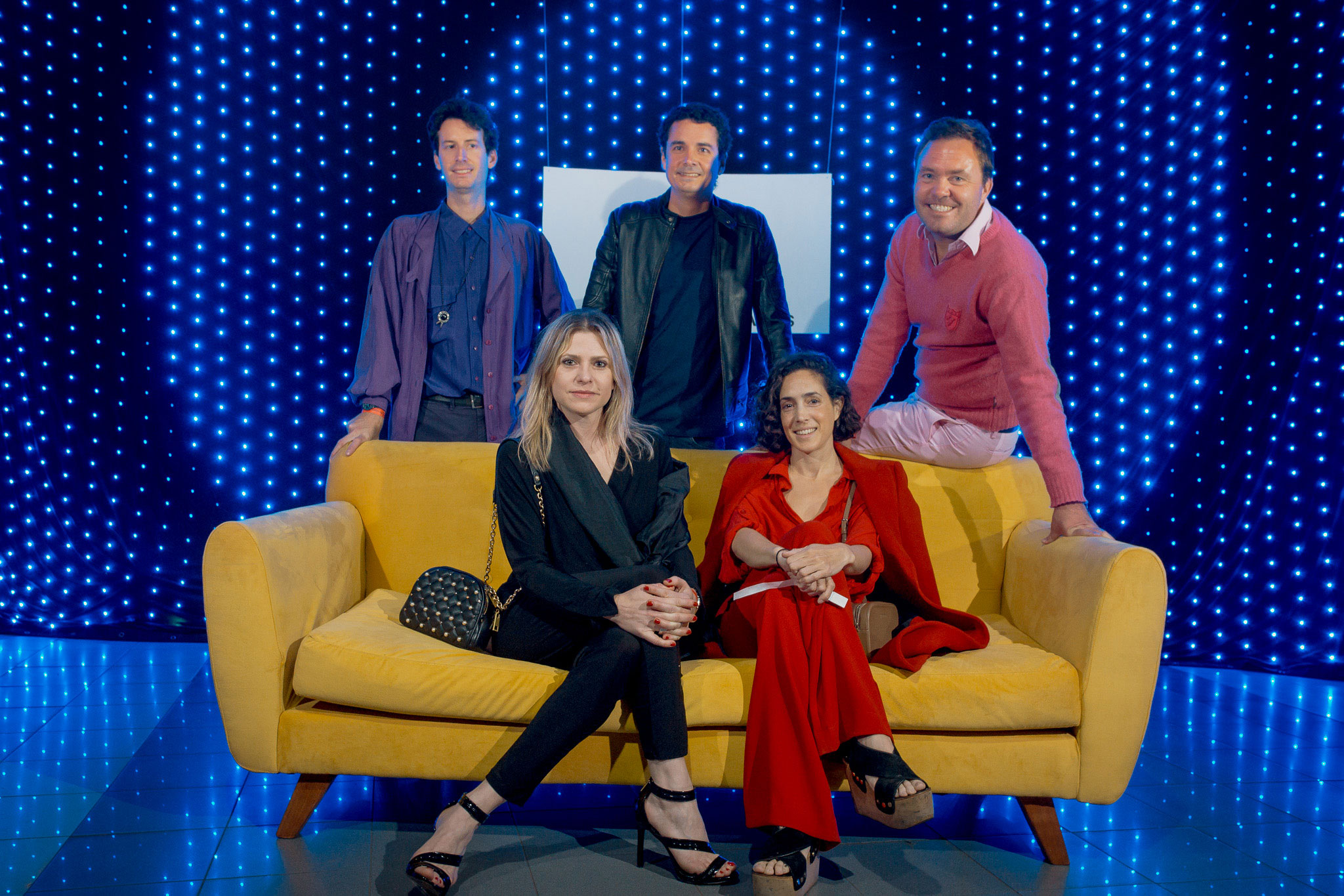 Juan Pedro Tombeur, Miguel Panelo, Matías Martins y Victoria Piazza